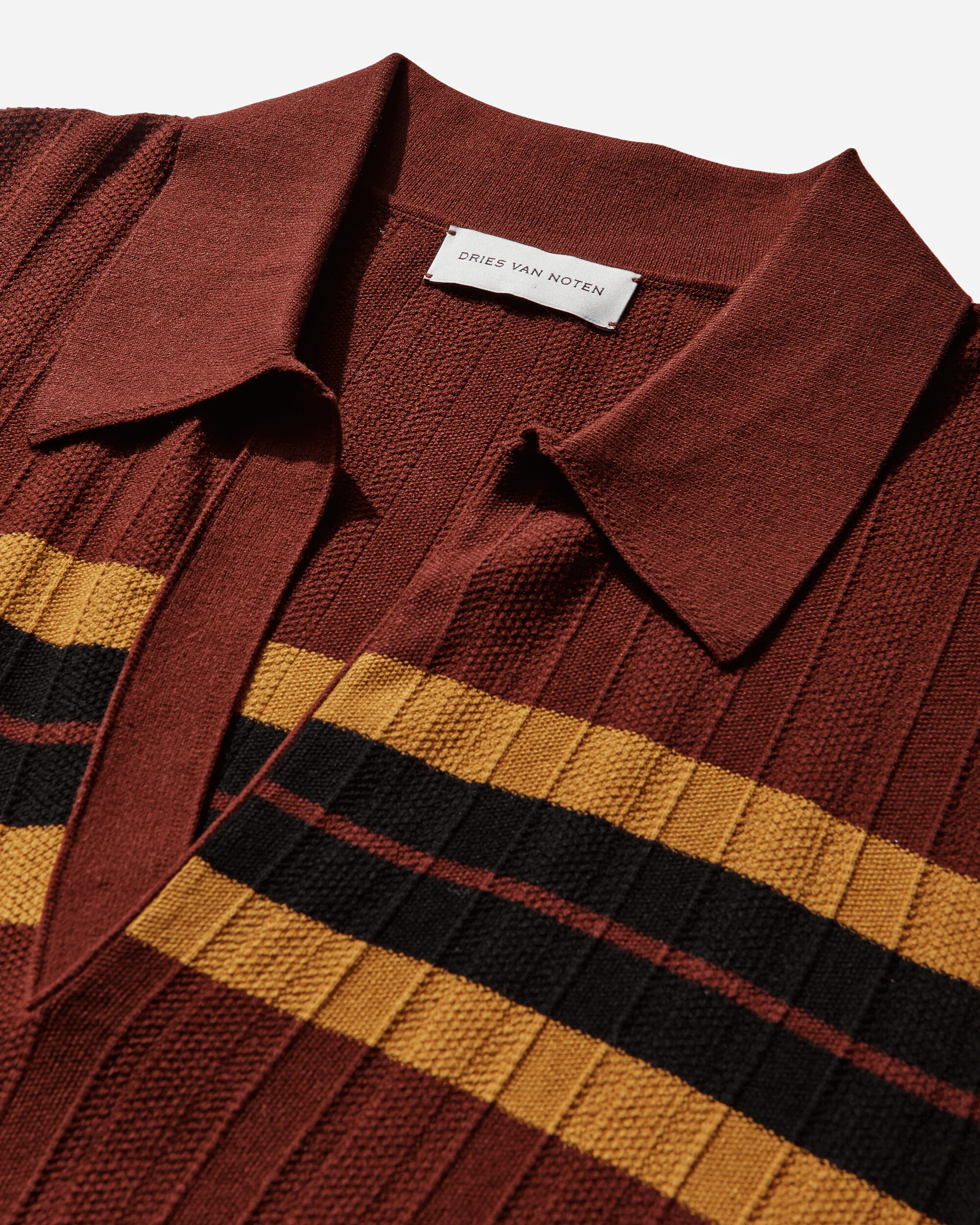Men's Block Stripe Polo Shirt - Image 3