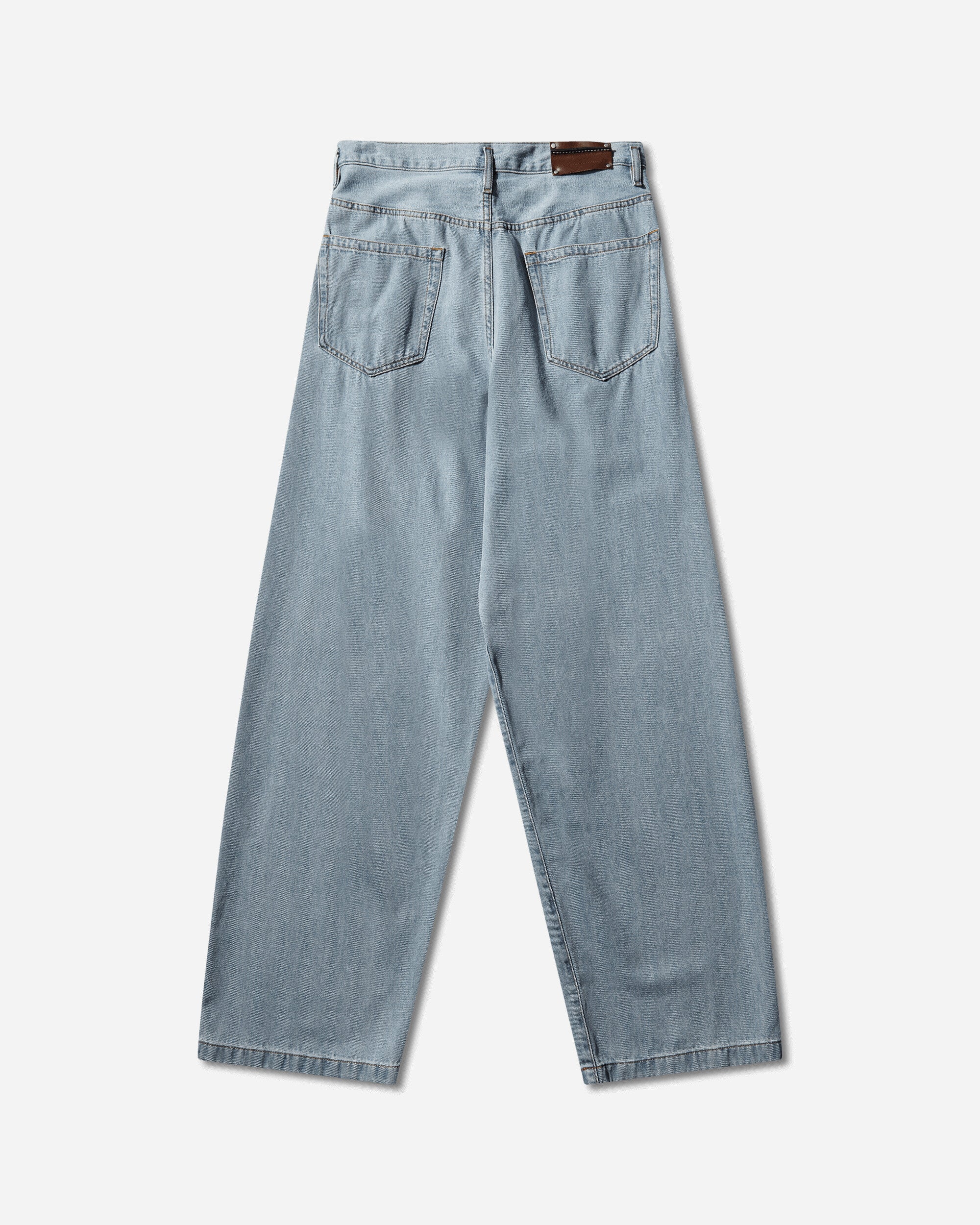 Men's Pleated Jeans Light Blue - Image 2