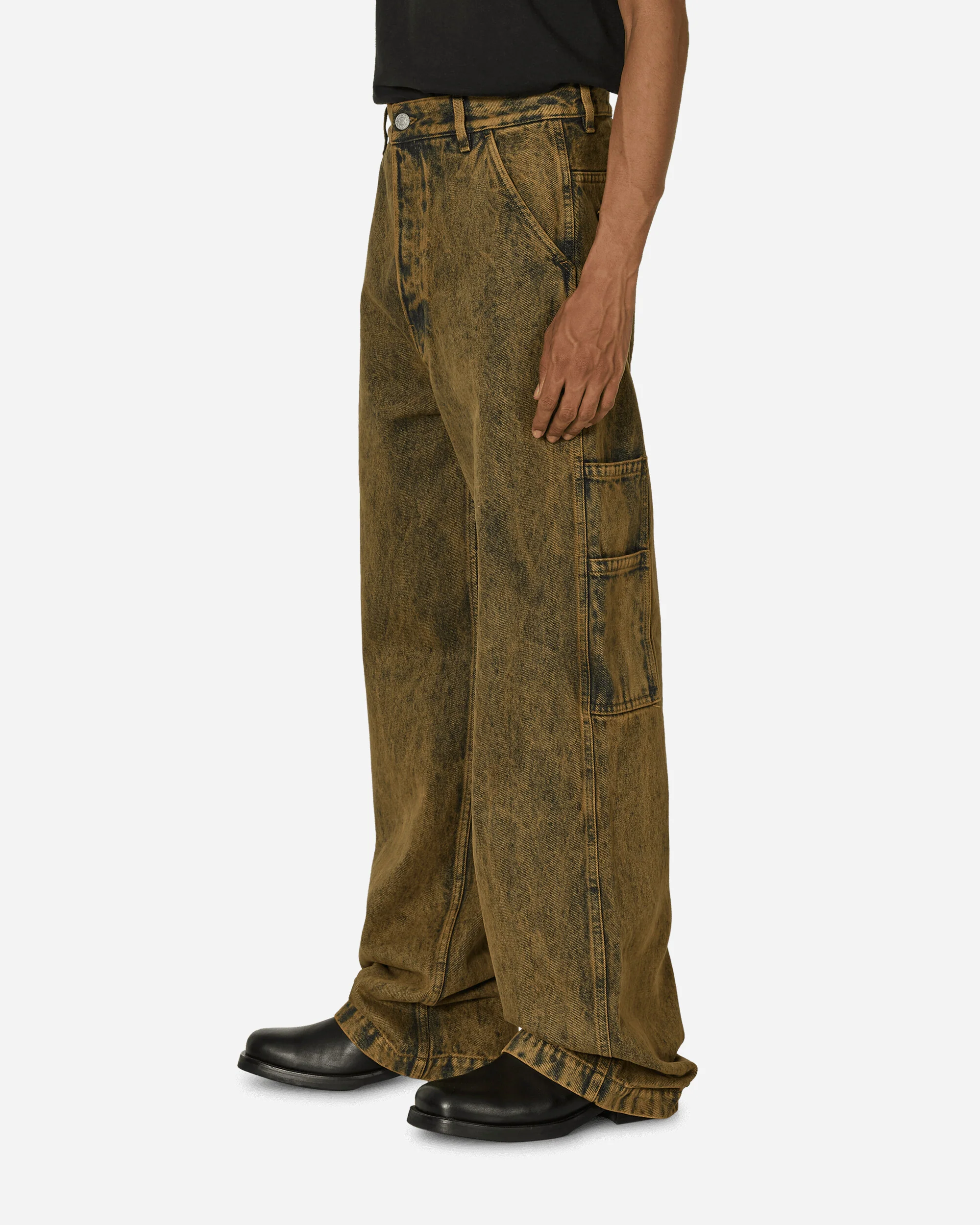 Loose Fit Denim Pants Beige - Image 2