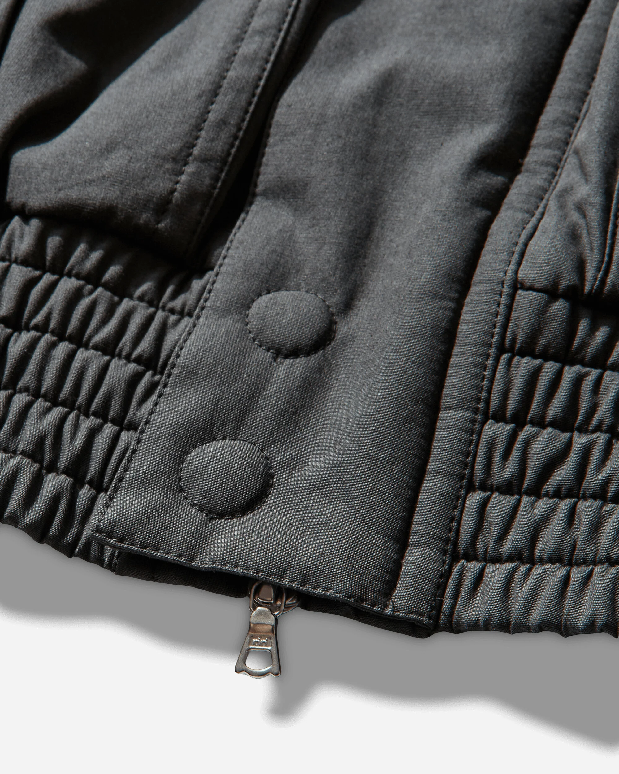 Men's Overdyed Cotton Bomber Jacket Dark Grey - Image 3