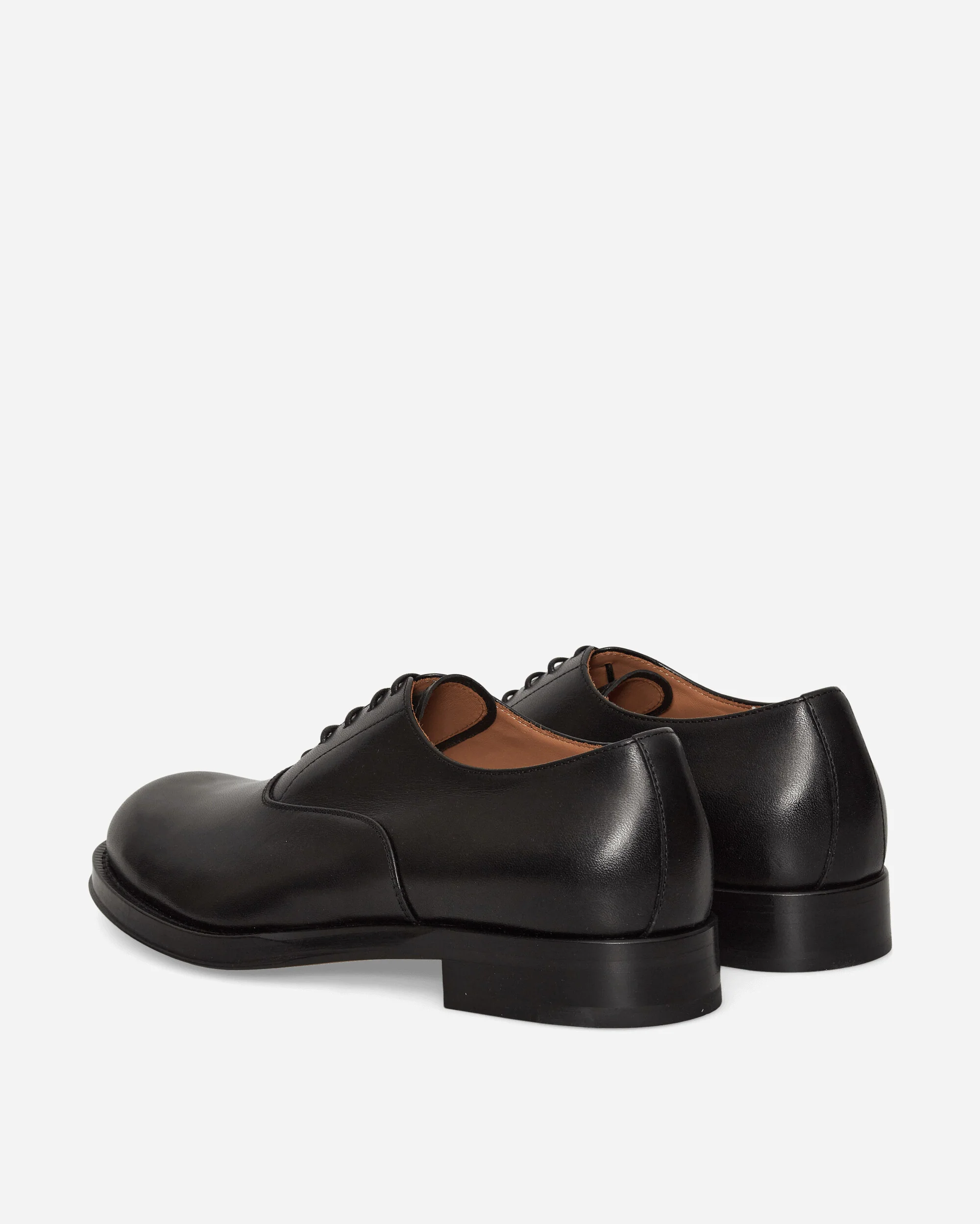 Leather Oxford Shoes Black - Image 4