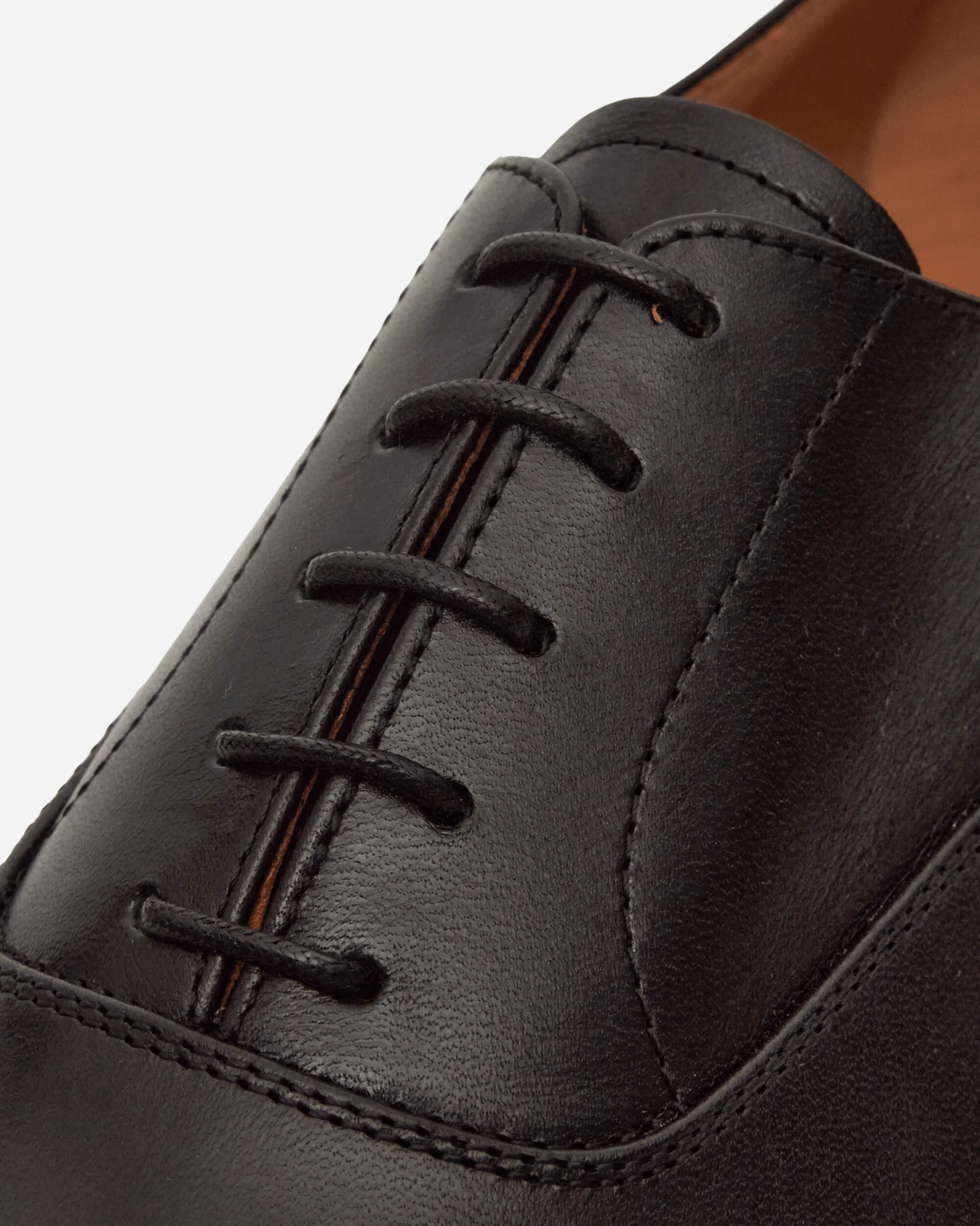 Leather Oxford Shoes Black - Image 6