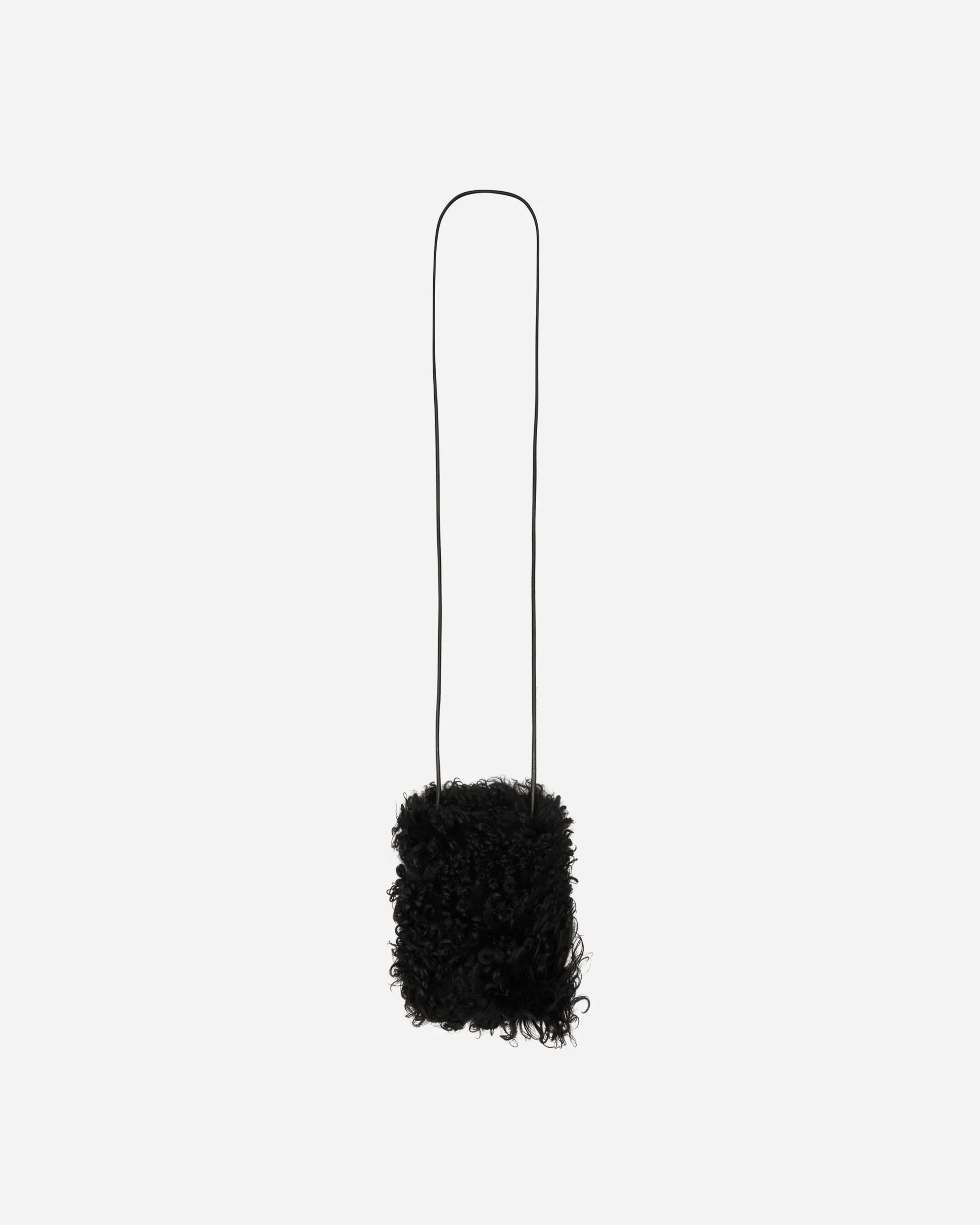 Shearling Phone Pouch Black - Image 2