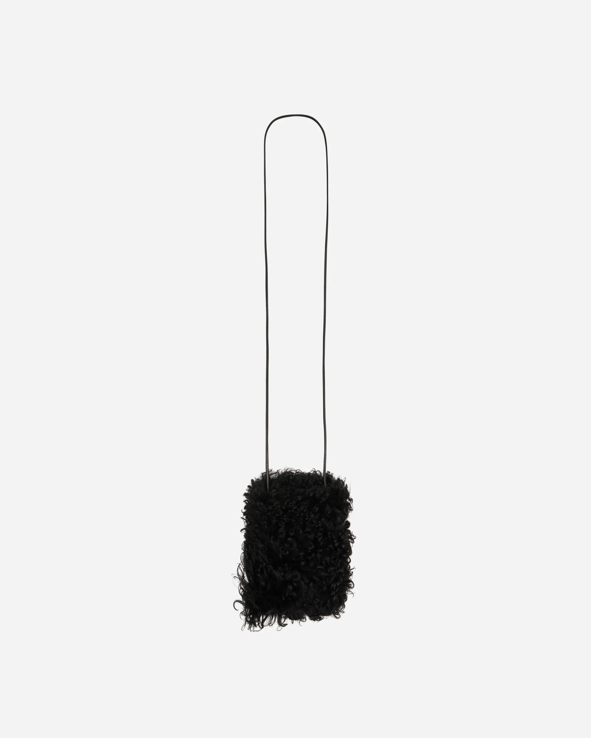 Shearling Phone Pouch Black - Image 3