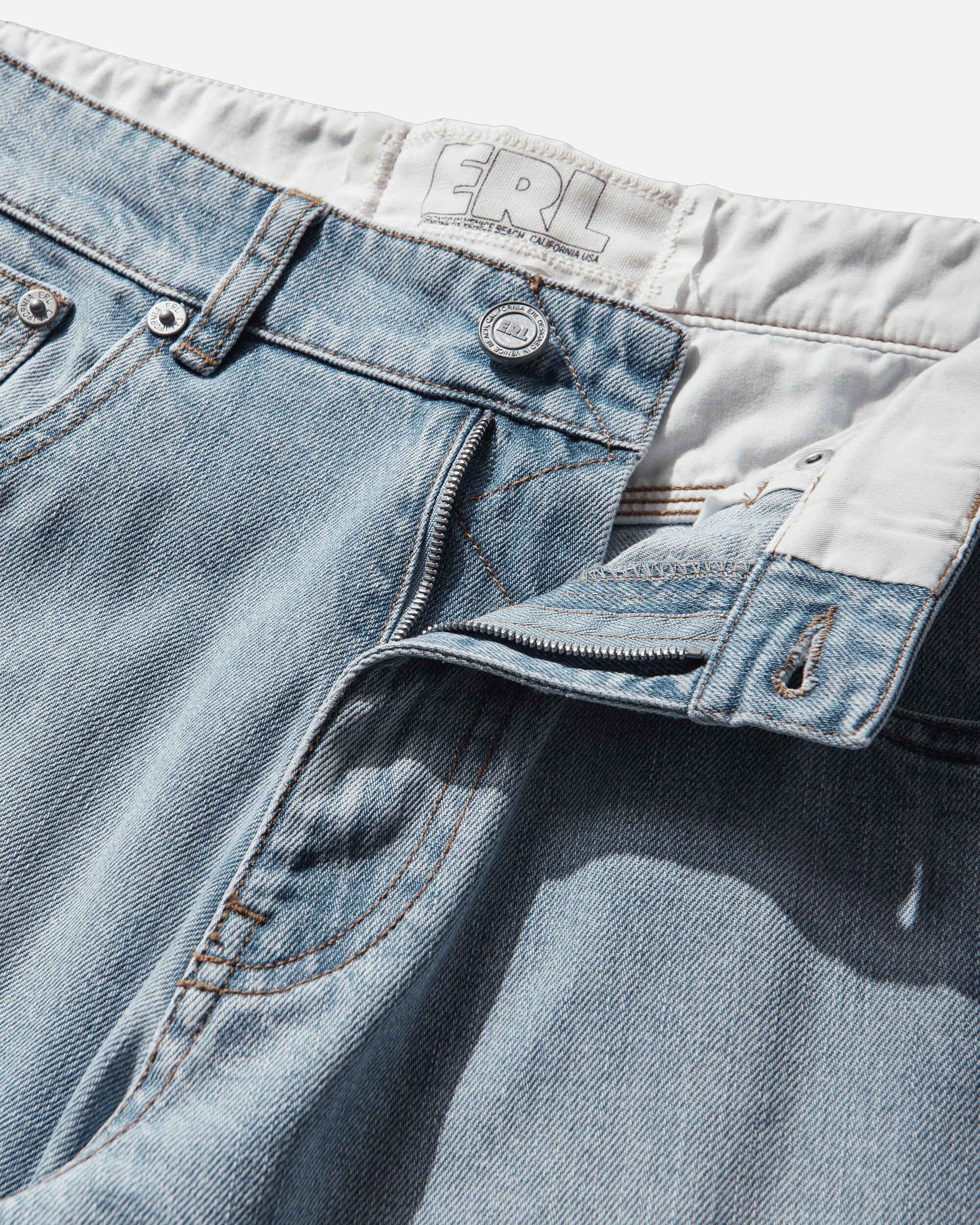 Men's Relaxed Denim Jeans Blue - Image 4