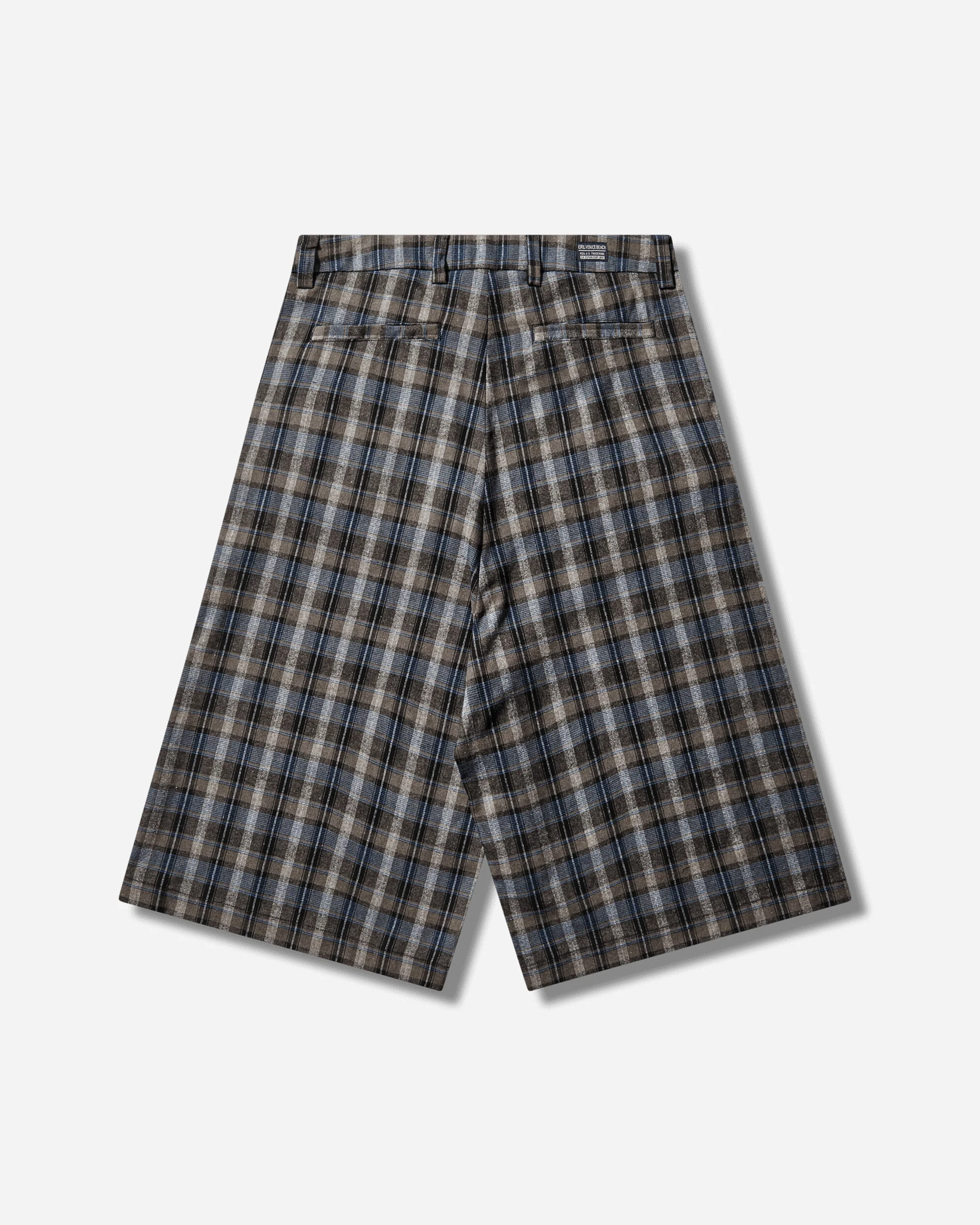 Men's Check Shorts Grey - Image 2