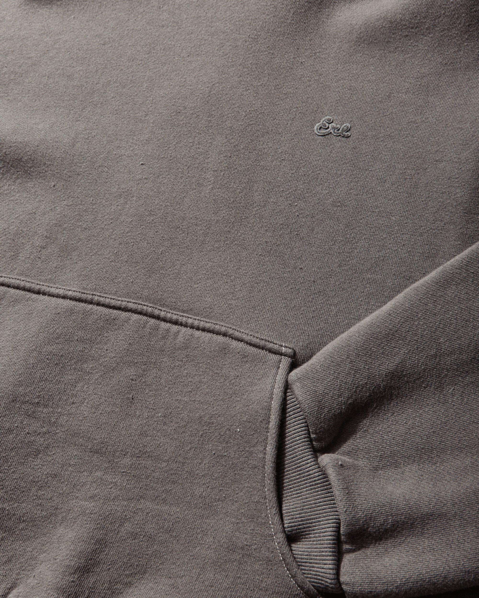Men's Heathered Hoodie Taupe - Image 3