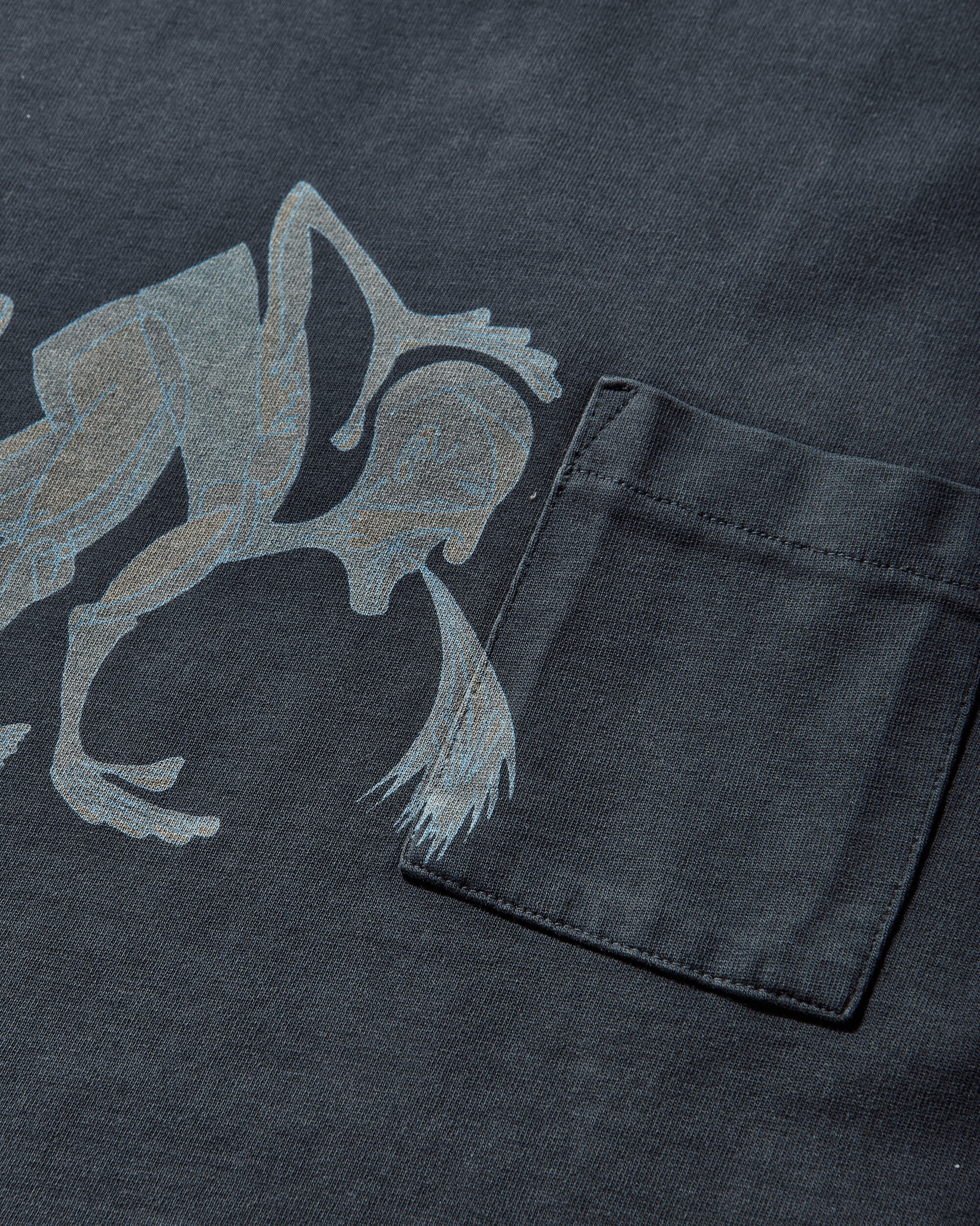 Men's Puke T-Shirt Blue - Image 3