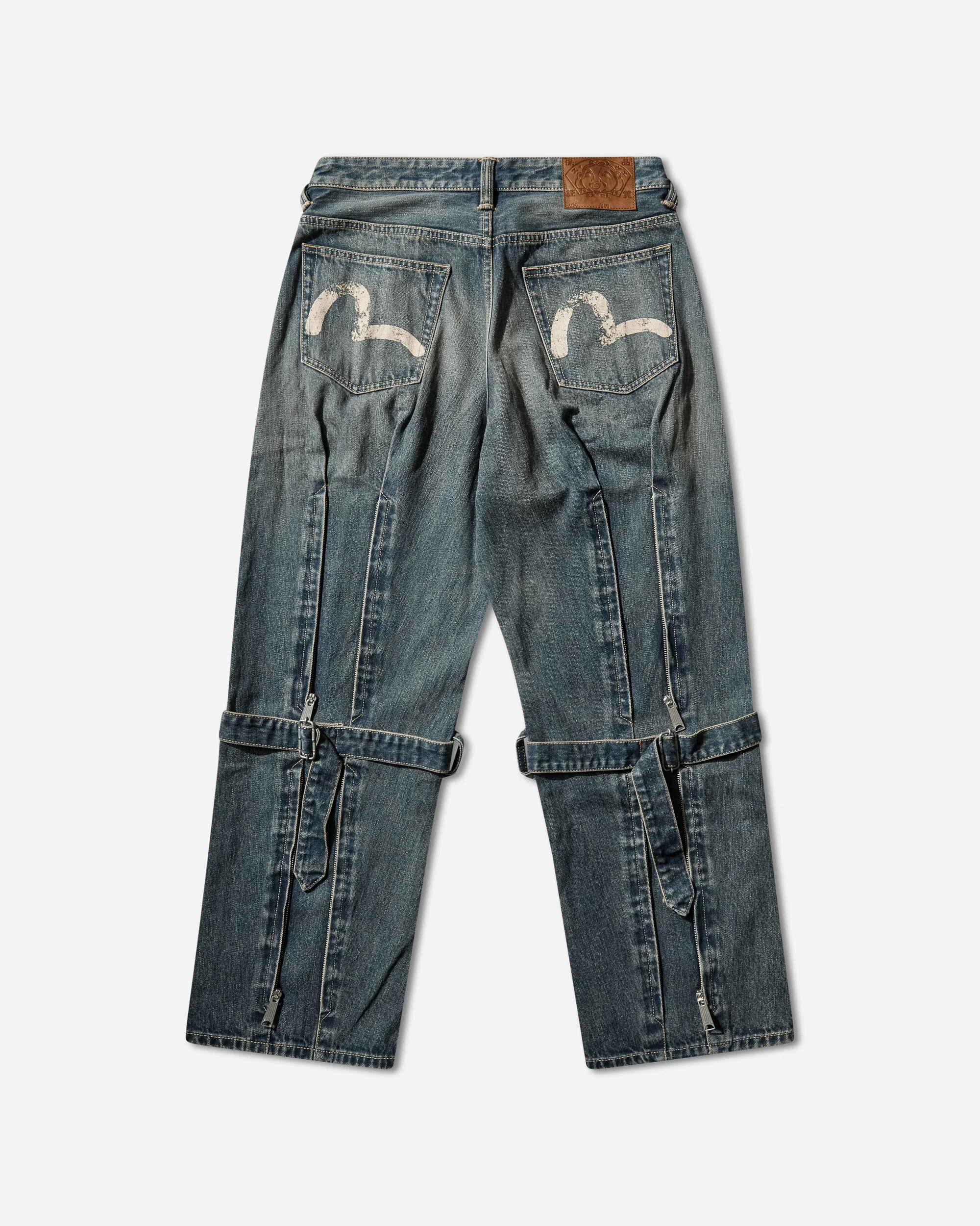 Men's Washed Bondage Jeans Indigo - Image 2