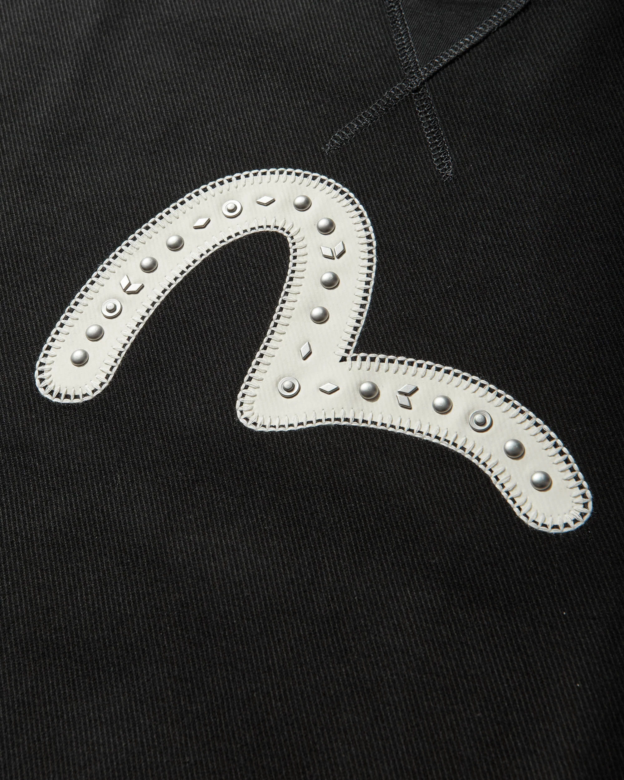 Men's Seagull Rivet Sweatshirt Black - Image 4