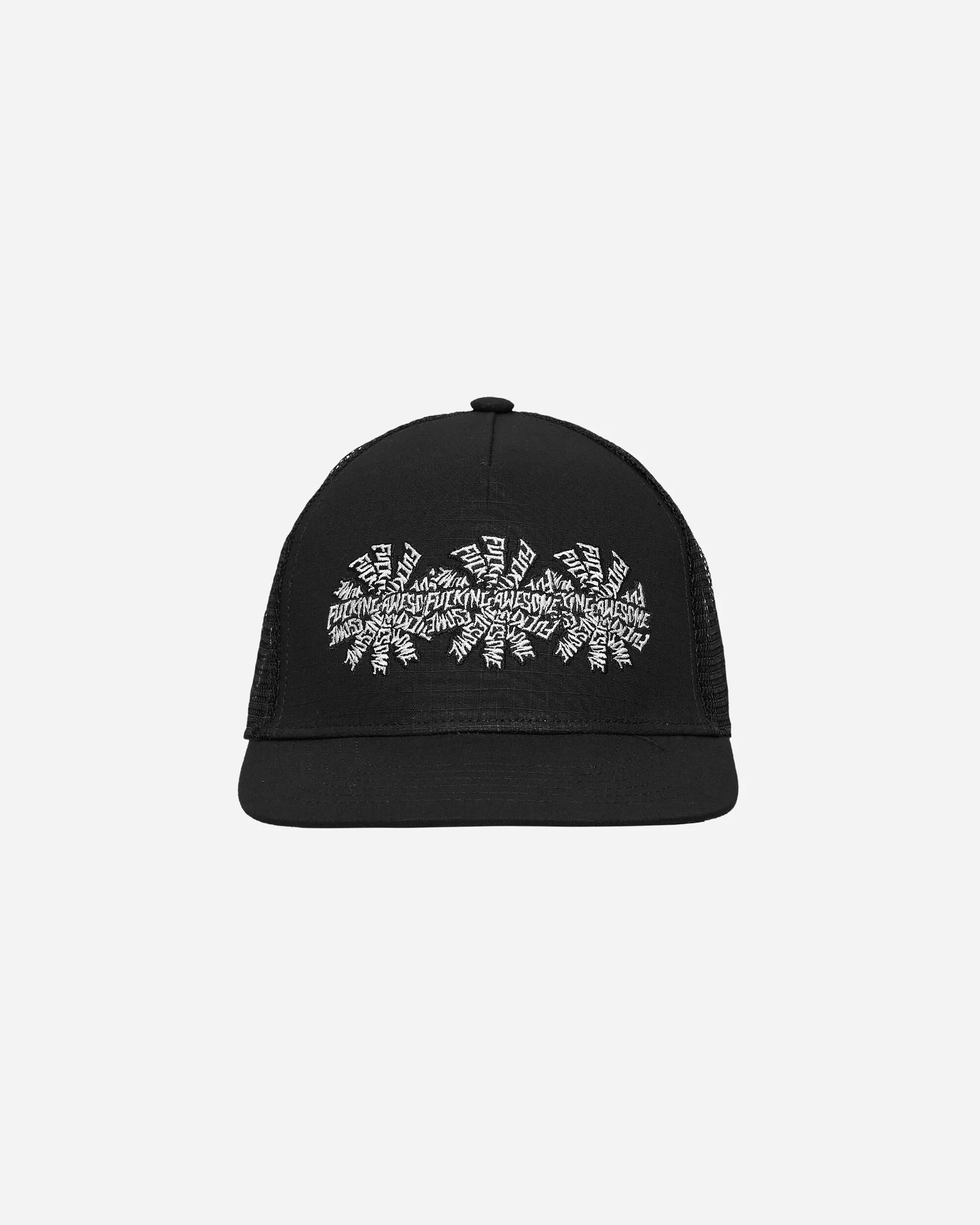Three Sprial Trucker Hat Black - Image 2