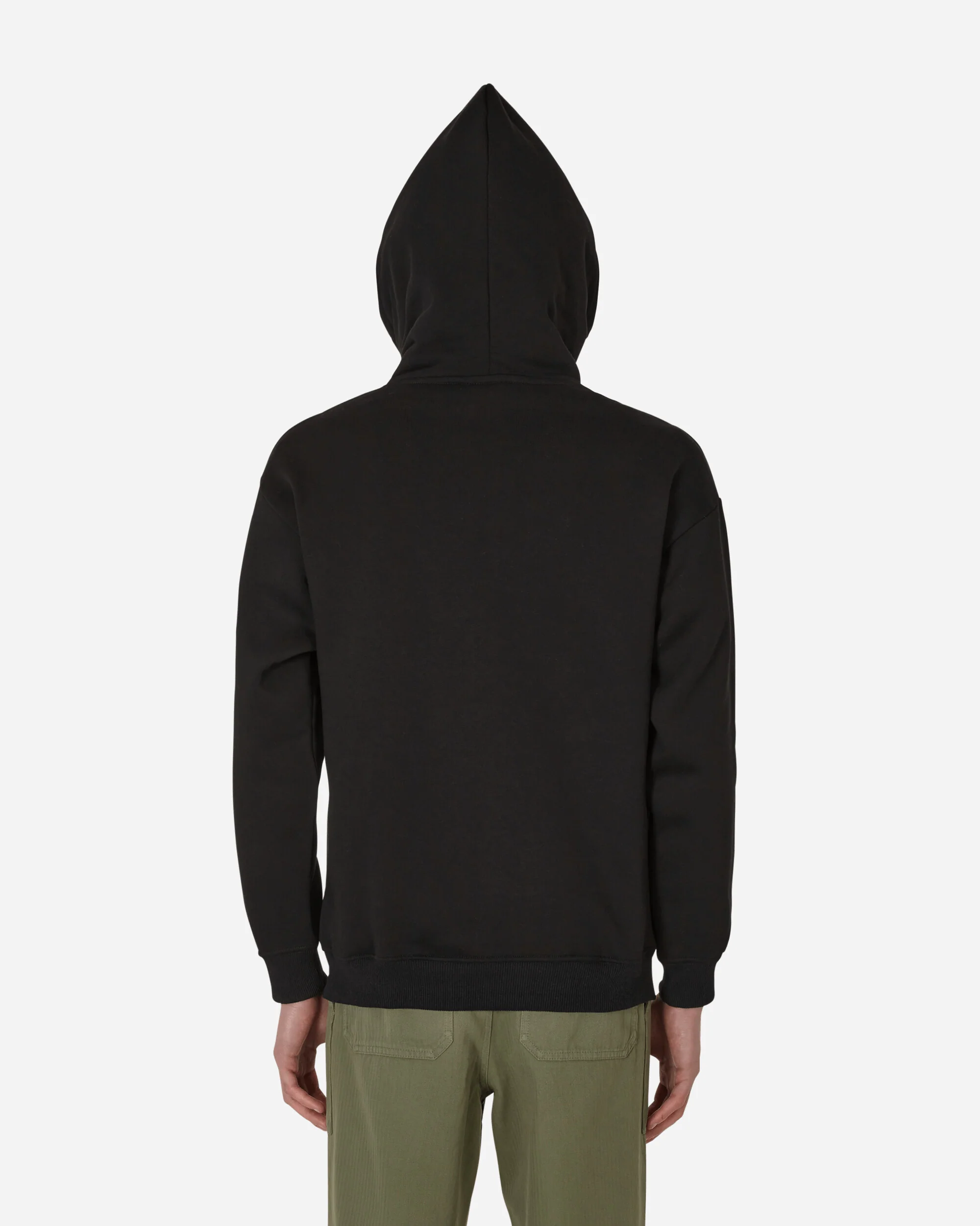 Outline Drip Hooded Sweatshirt Black - Image 3