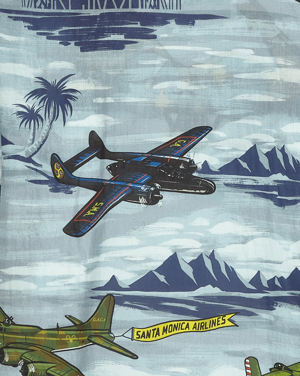 Santa Monica Airlines Bomber Plane Shirt Multicolor - Image 6