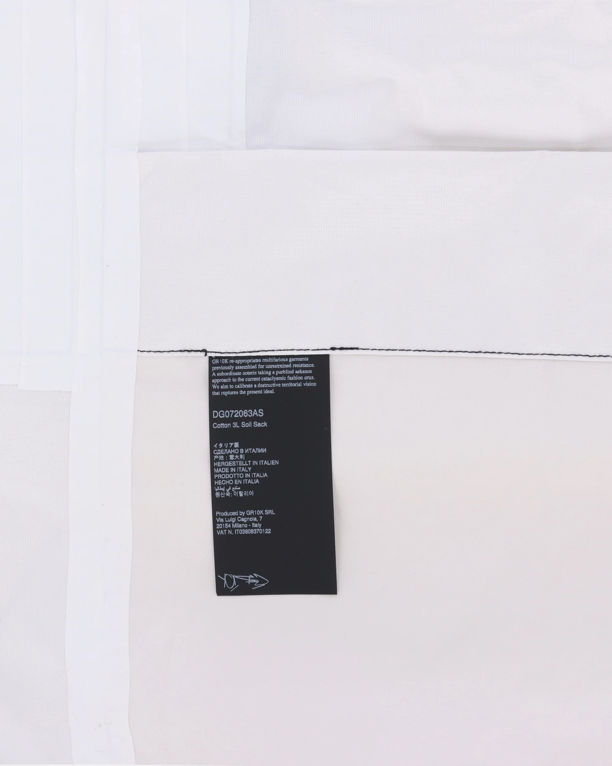 Cotton 3L Soil Sack White - Image 6