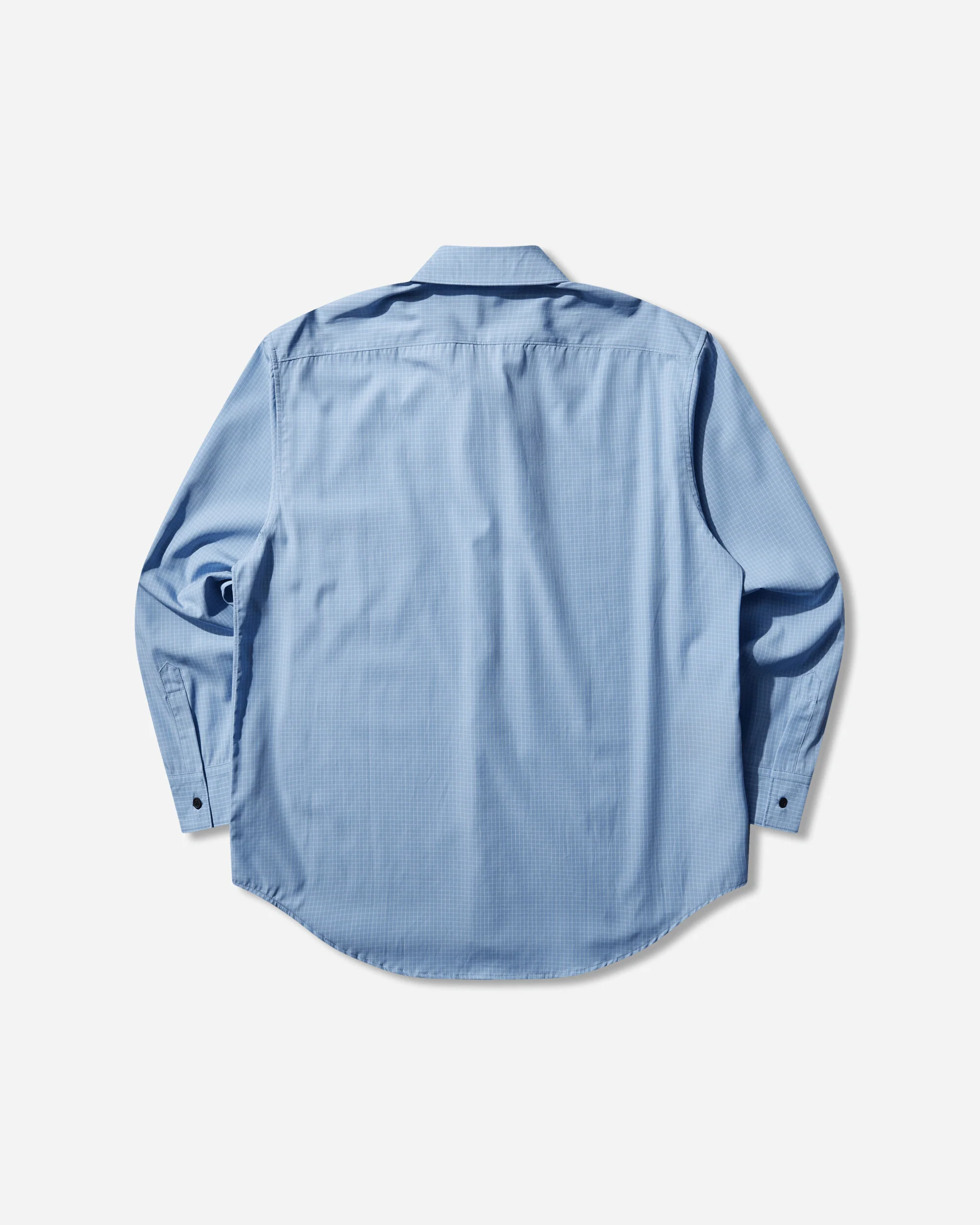 Men's 21000 Replicated Longsleeve Shirt Check Light Blue - Image 2