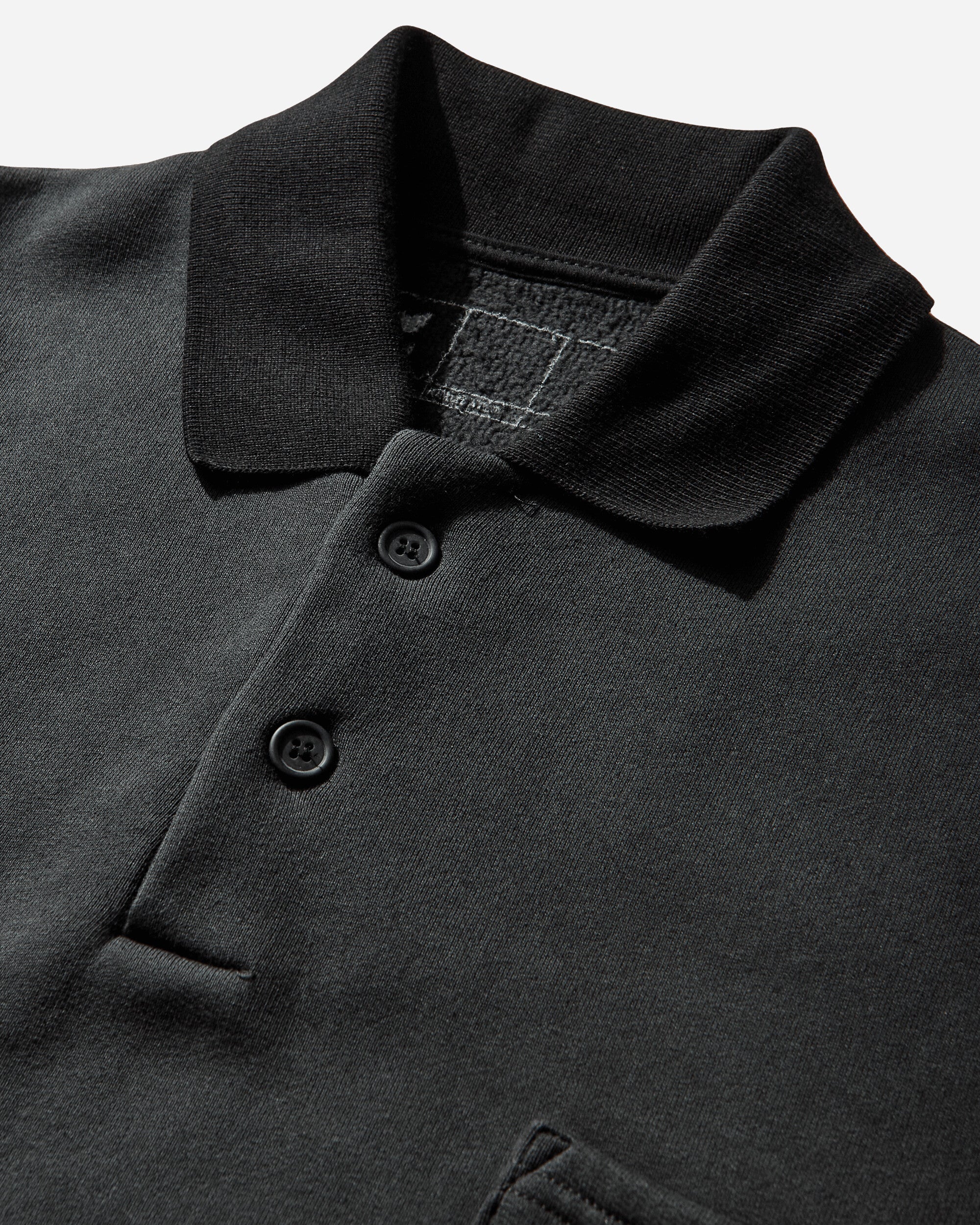 Men's 30001 Replicated Polo Sweatshirt Phantom Black - Image 4