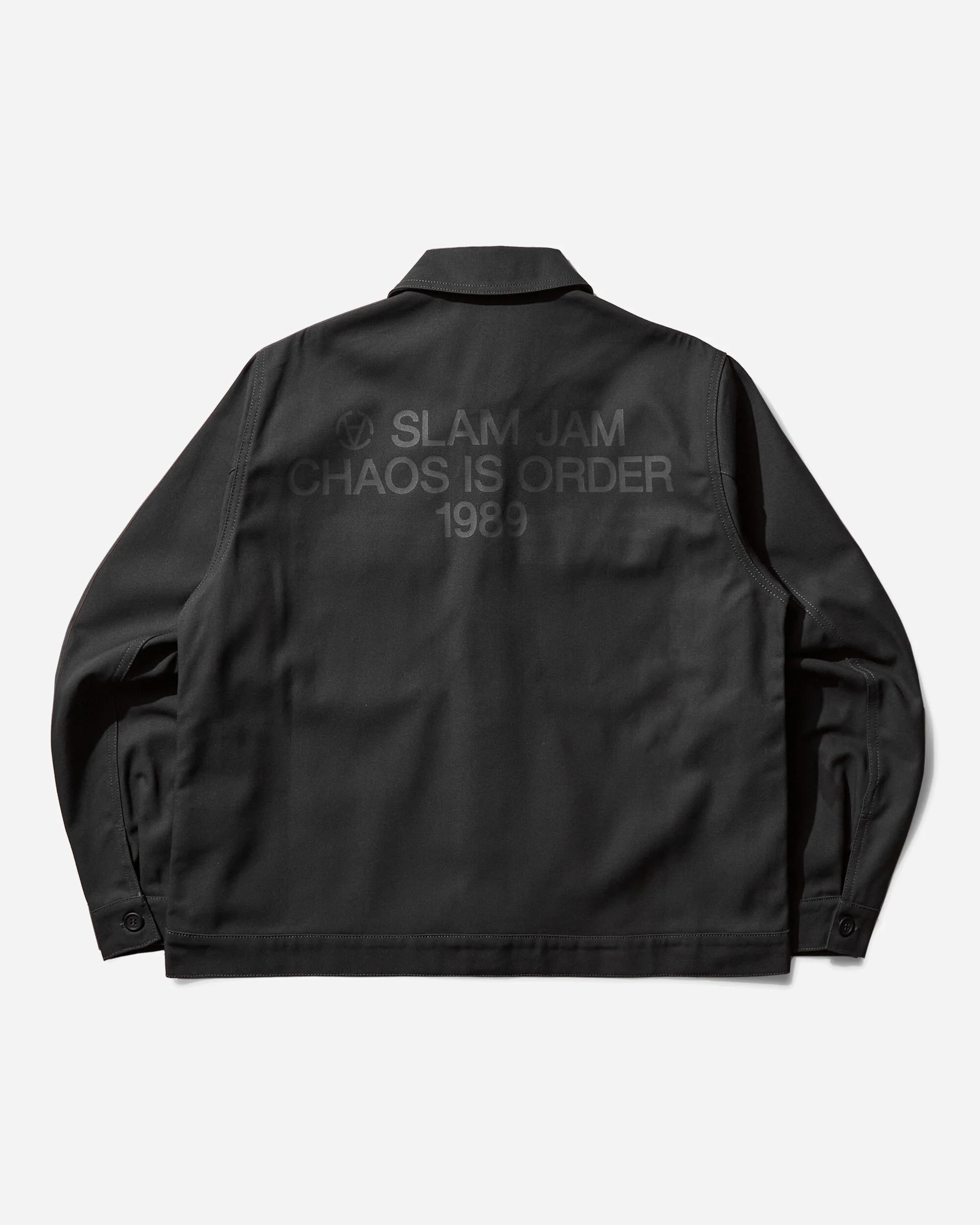 Men's Slam Jam CHAOS IS ORDER 40000 Replicated Short Jacket Charcoal - Image 2