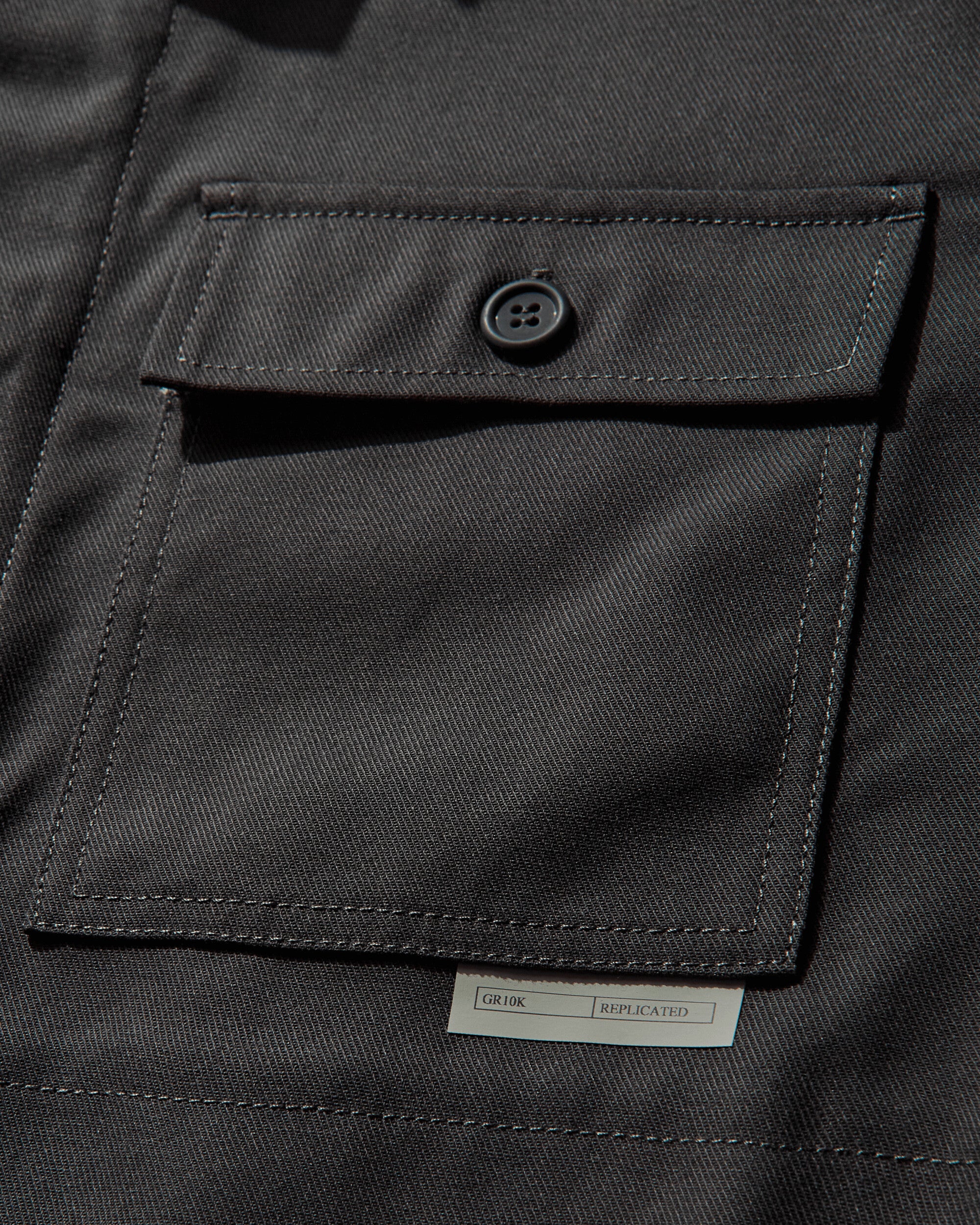 Men's Slam Jam CHAOS IS ORDER 40000 Replicated Short Jacket Charcoal - Image 4