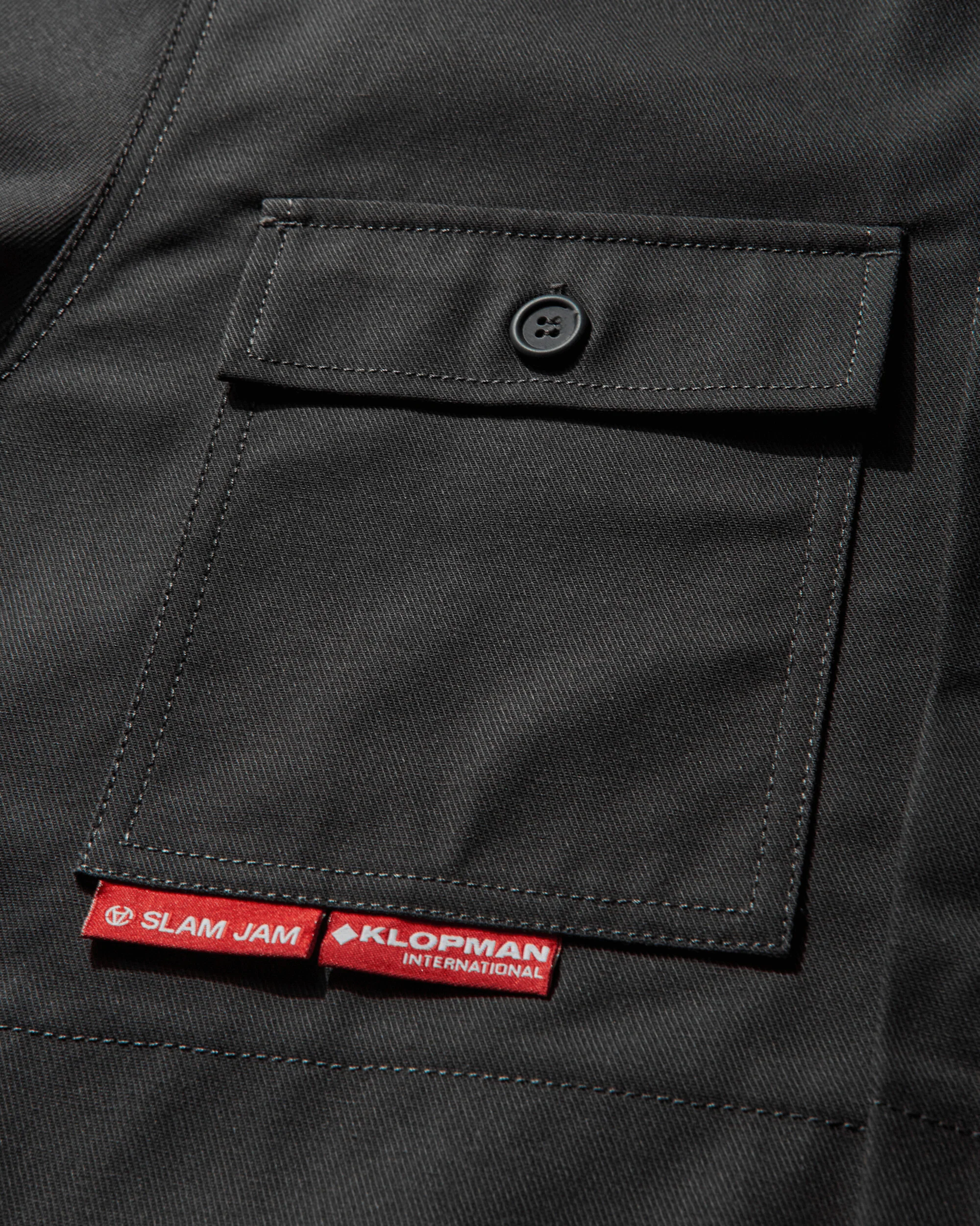Men's Slam Jam CHAOS IS ORDER 40000 Replicated Short Jacket Charcoal - Image 5