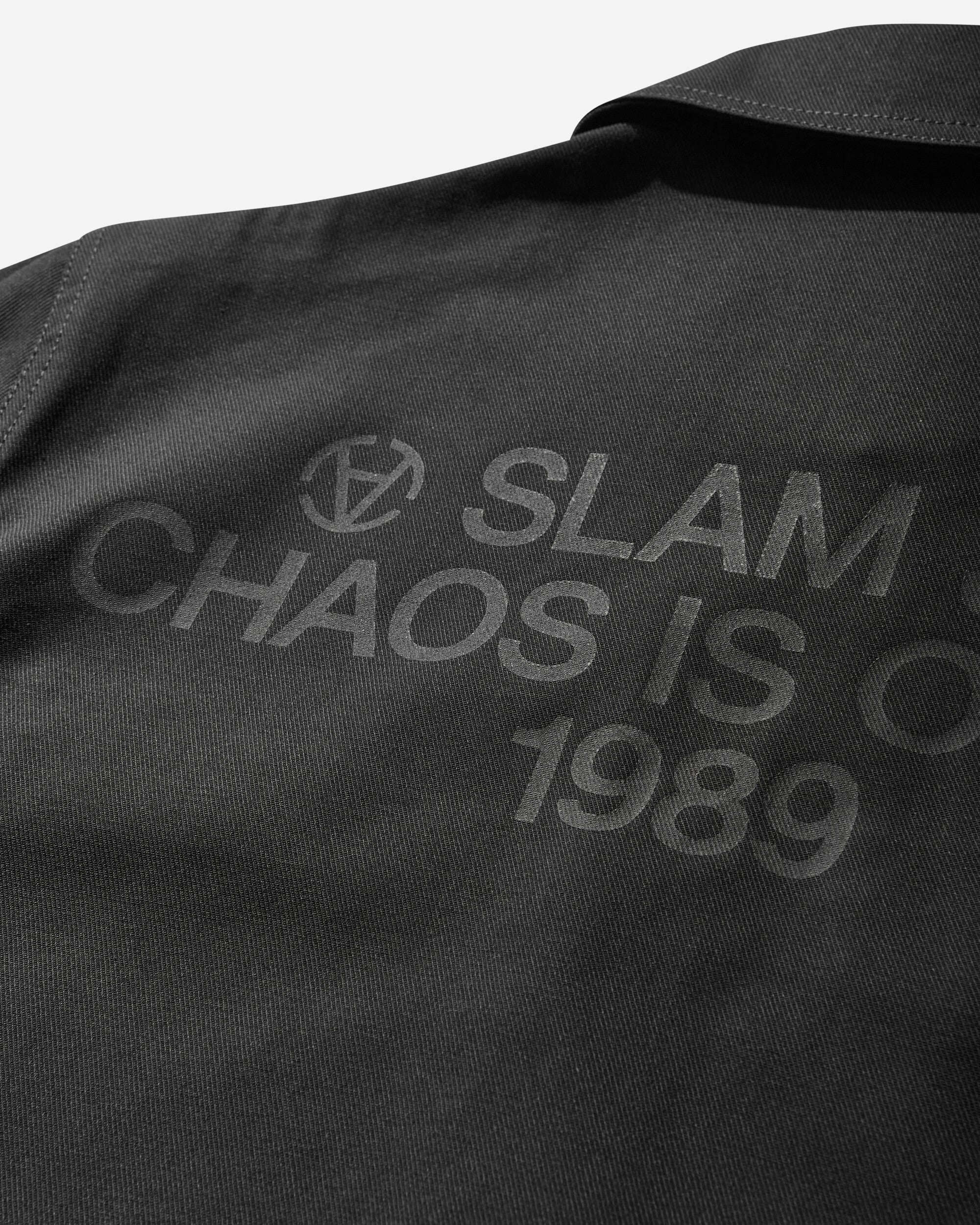 Men's Slam Jam CHAOS IS ORDER 40000 Replicated Short Jacket Charcoal - Image 6