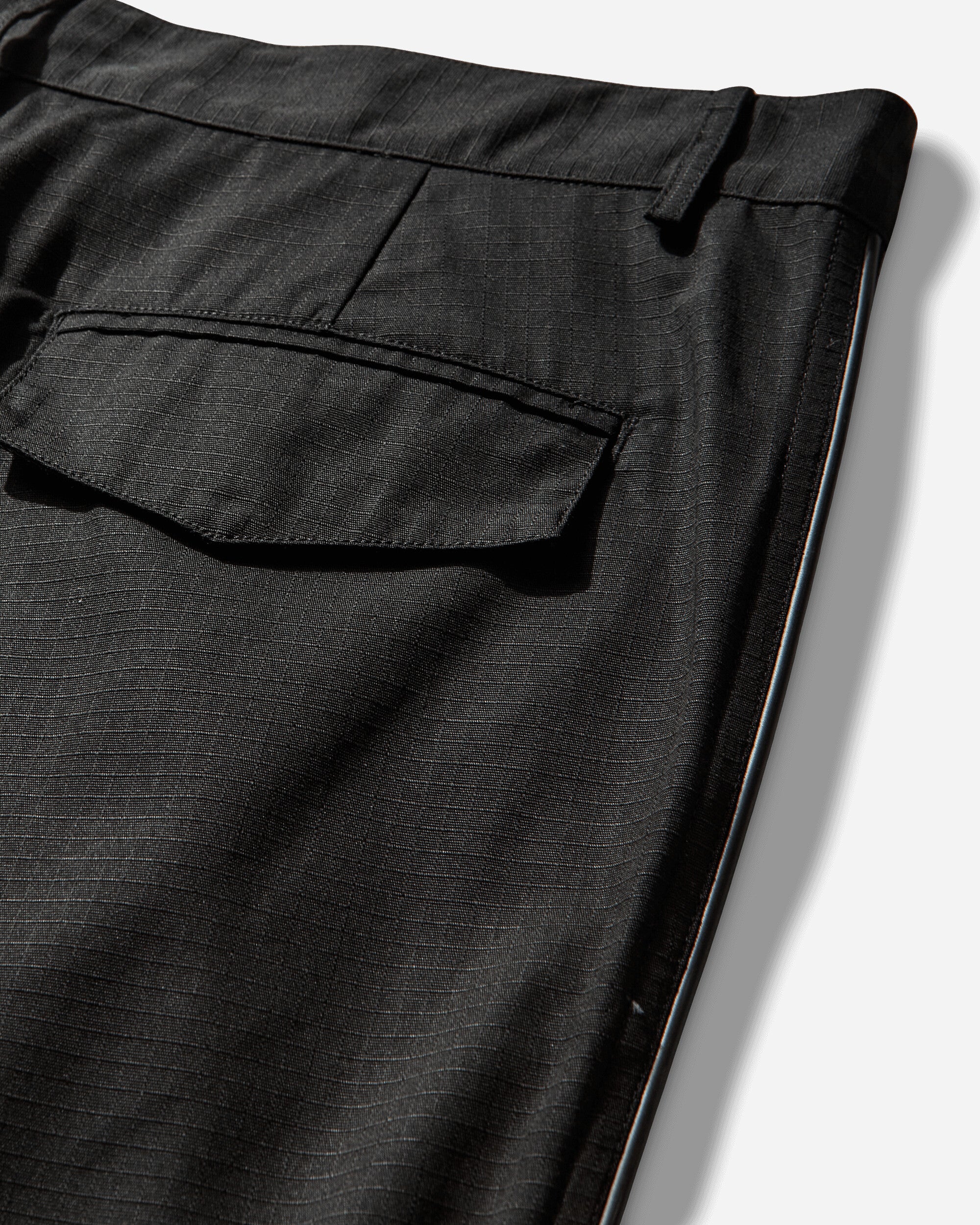Men's Piping Ripstop Pants Black - Image 4