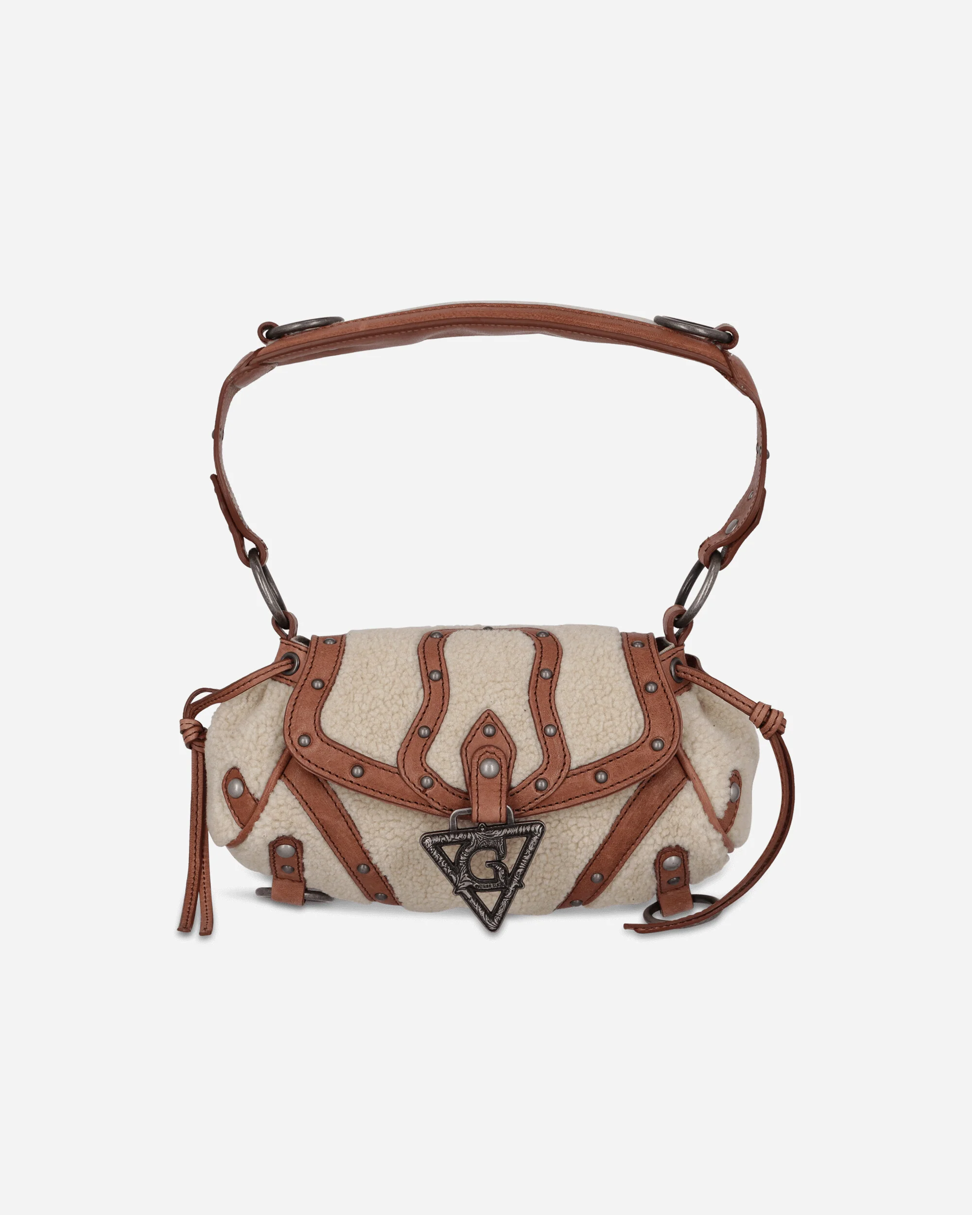 Mini Claudia Fur Bag Off White - Image 2