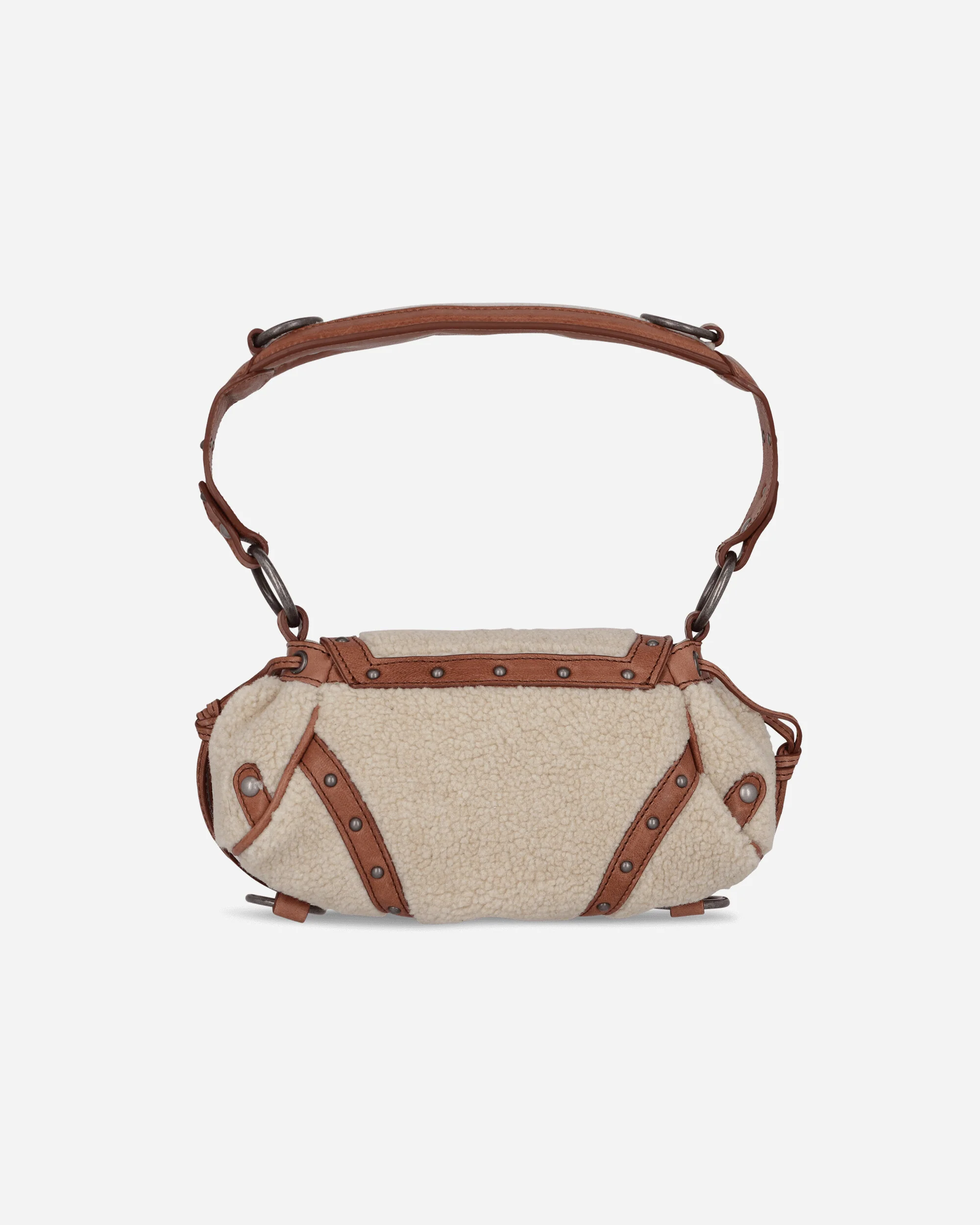 Mini Claudia Fur Bag Off White - Image 4