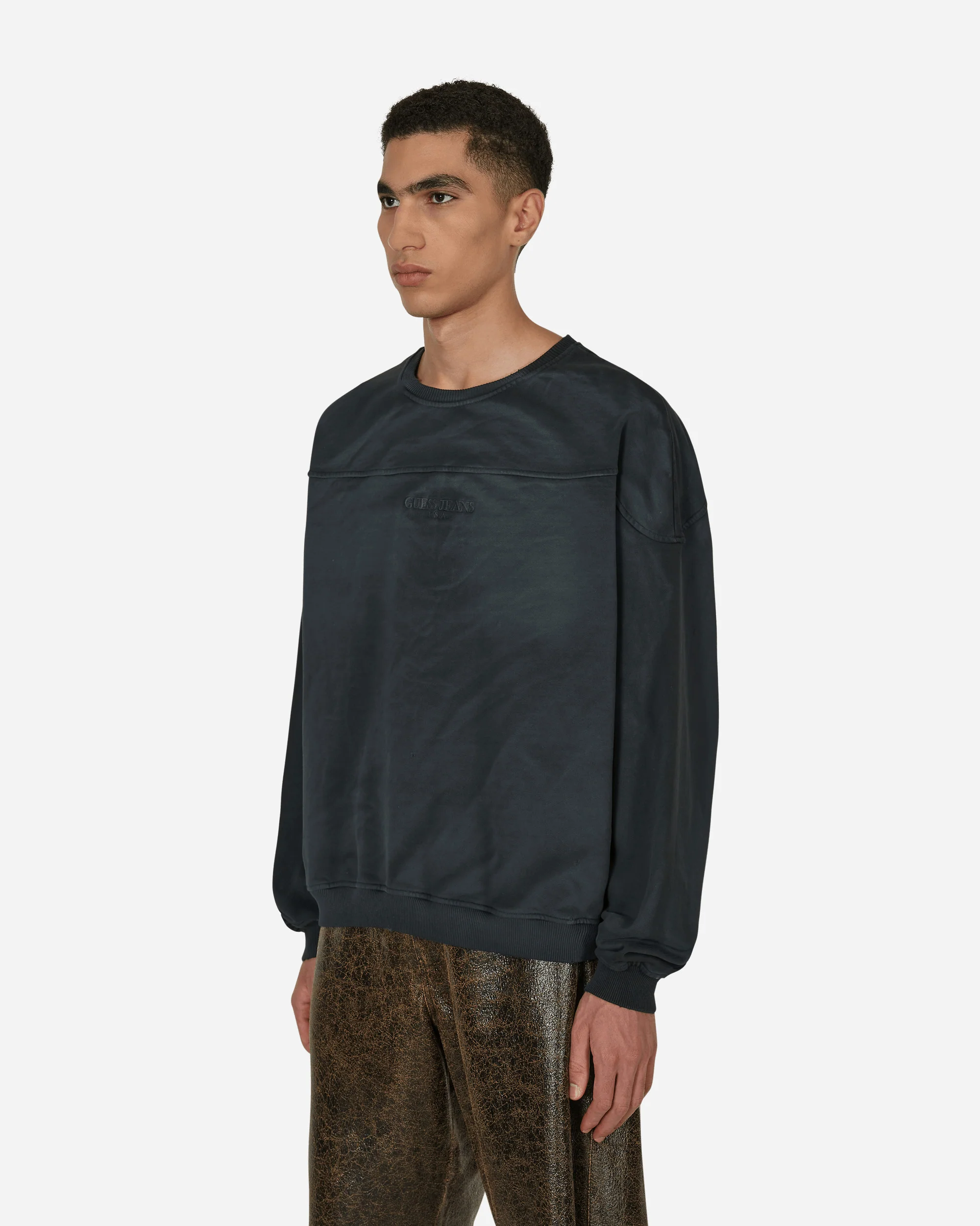 Classic Logo Crewneck Sweatshirt Black - Image 2
