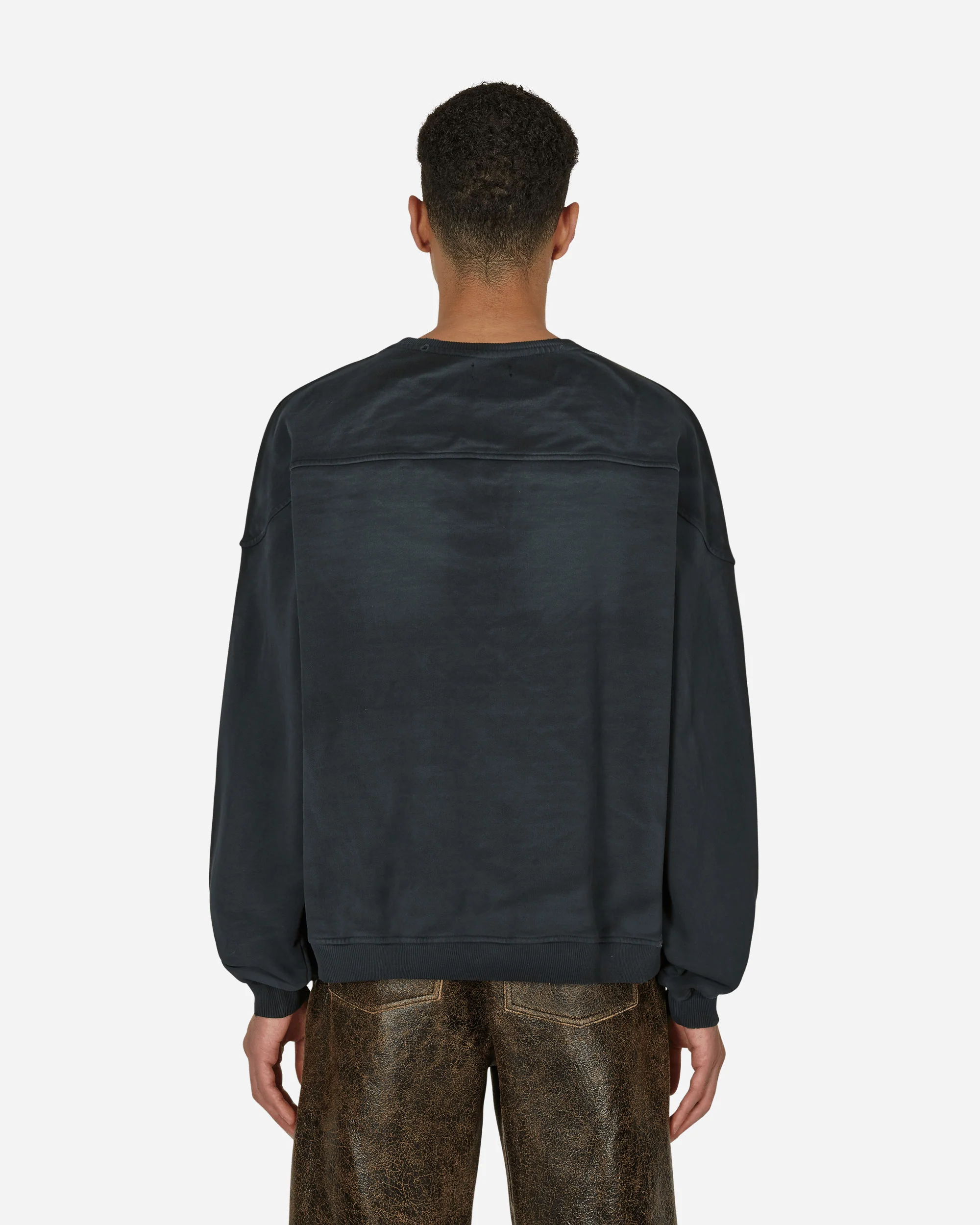Classic Logo Crewneck Sweatshirt Black - Image 3