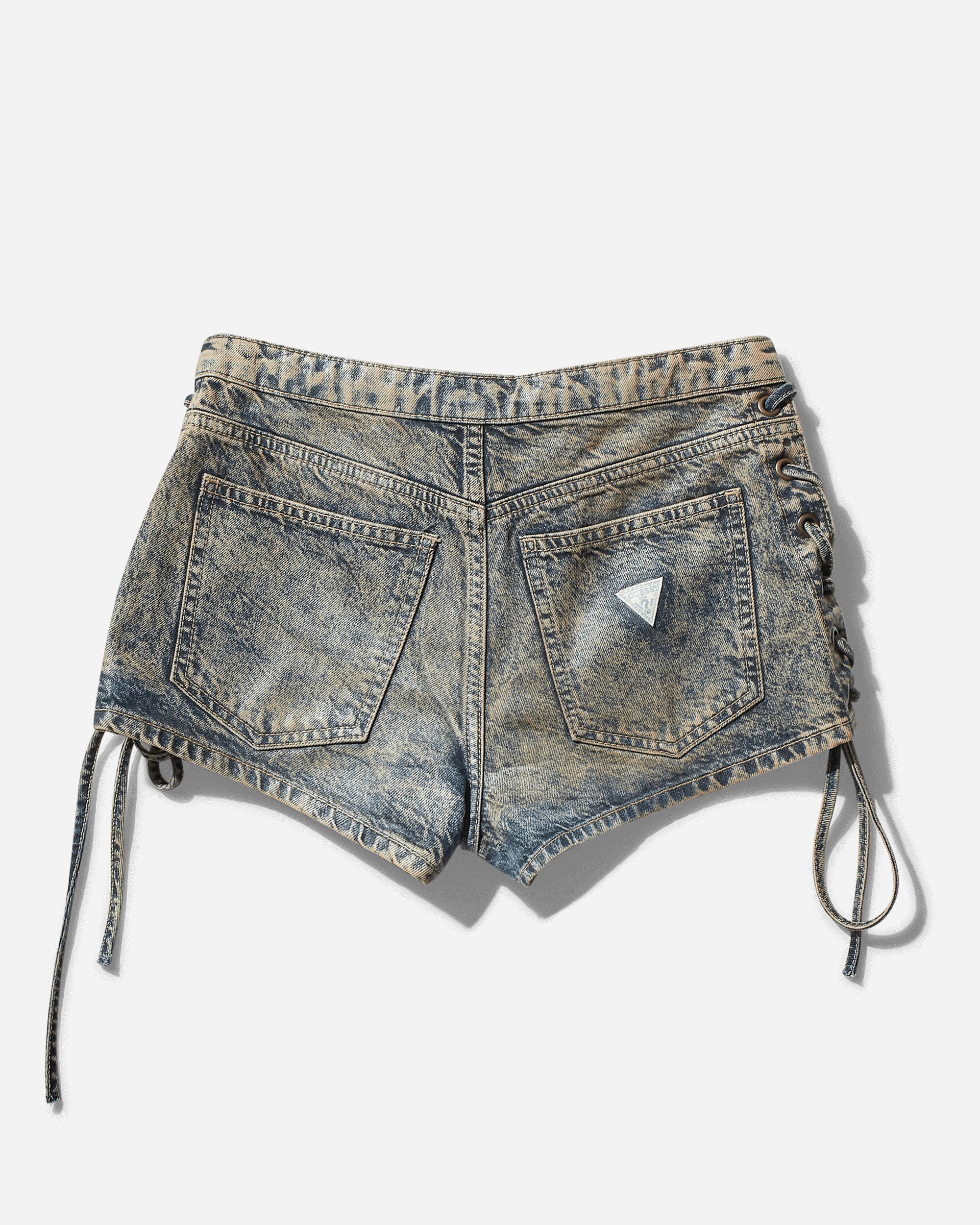 Women's Coated Denim Shorts Heavy Stone Wash - Image 2
