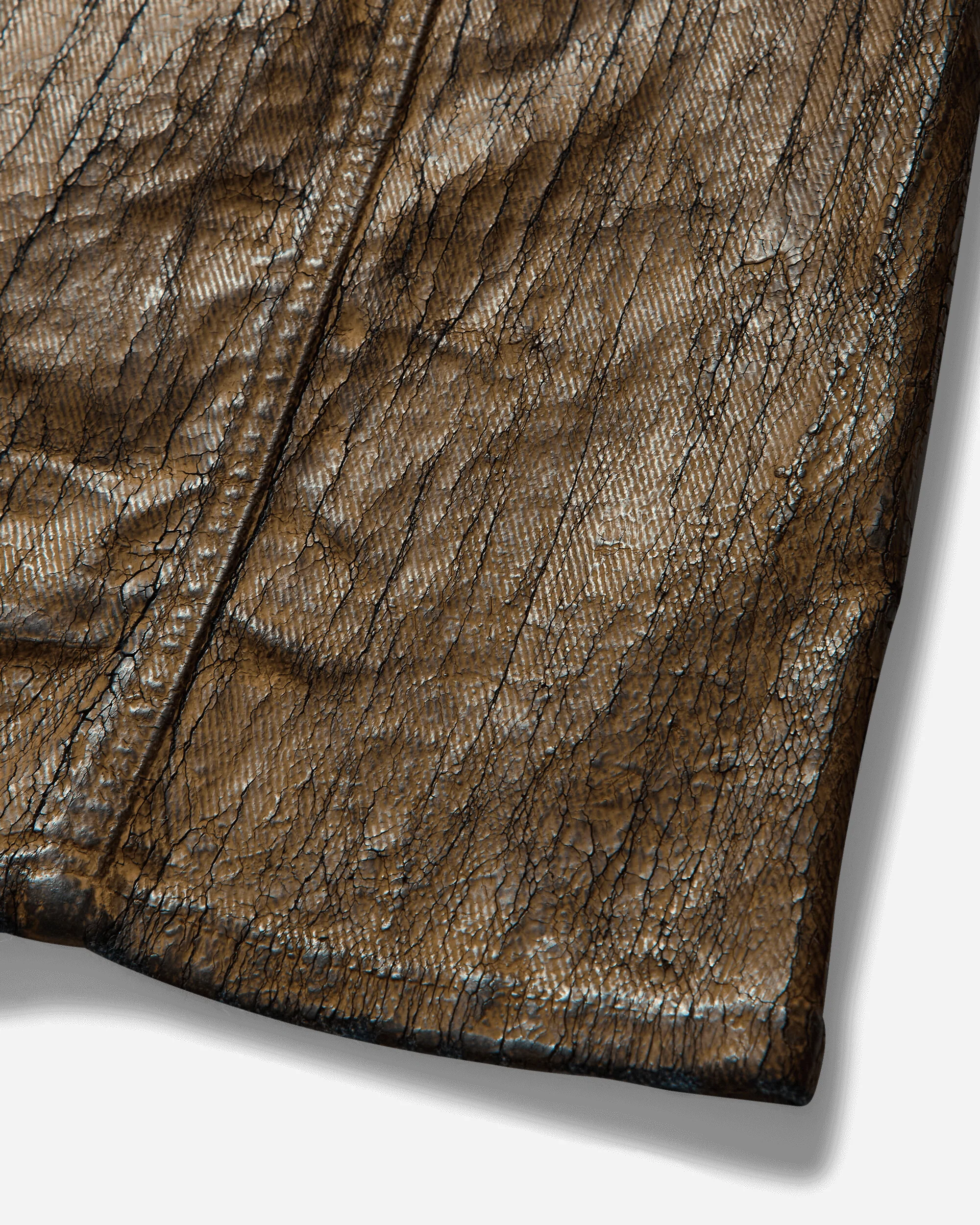 Women's Crackle Denim Dress Dark Brown Earth - Image 4