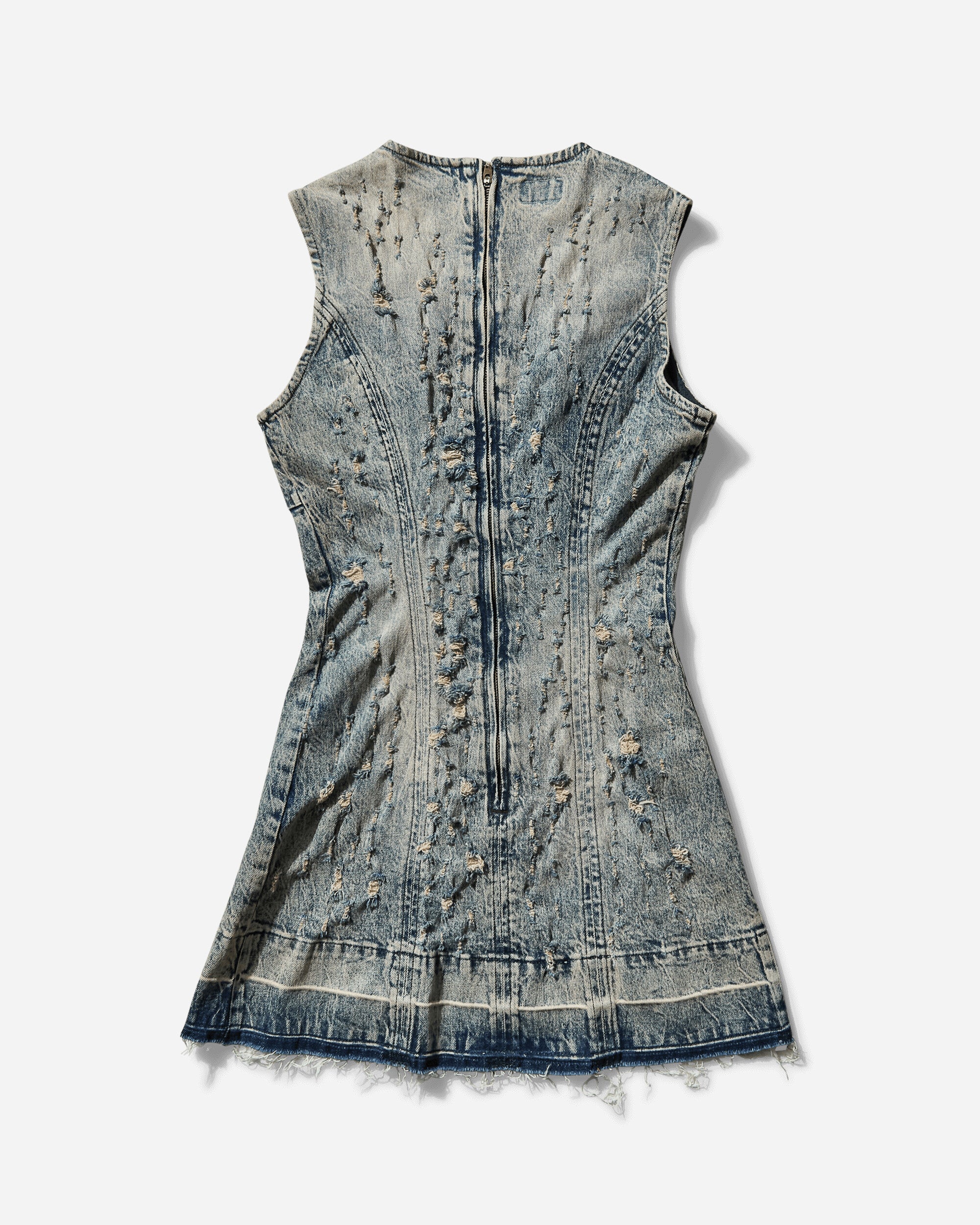 Women's Distressed Mini Dress Flight Sanded Wash - Image 2