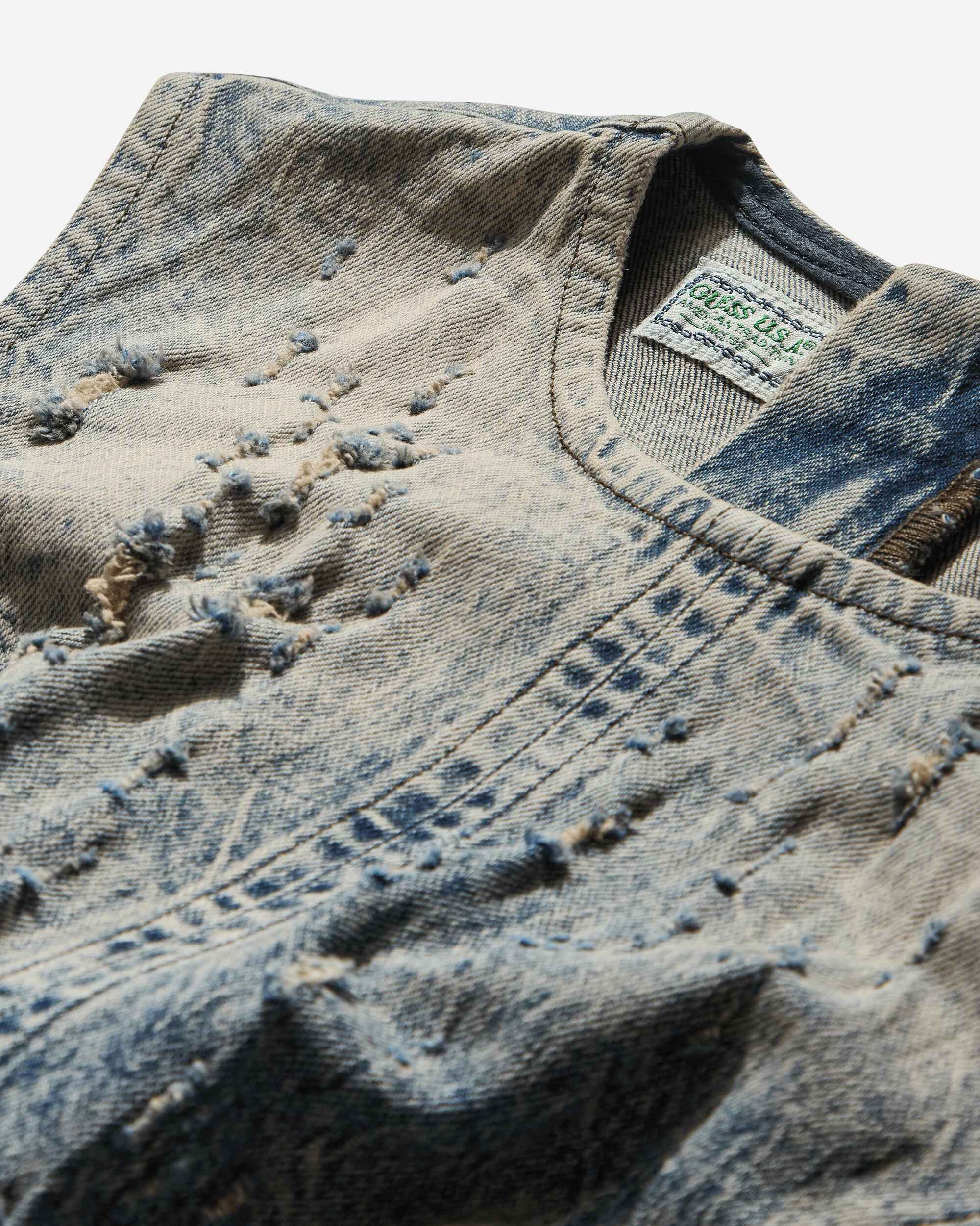 Women's Distressed Mini Dress Flight Sanded Wash - Image 4