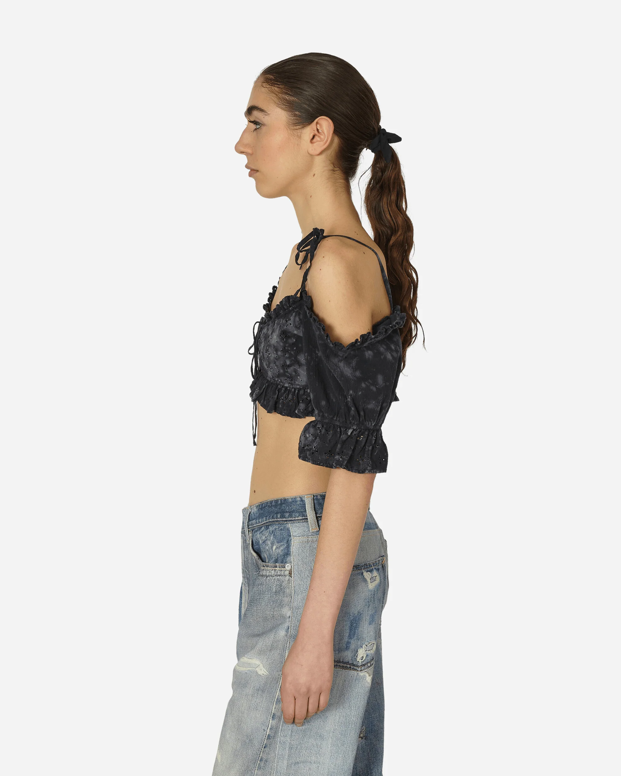 Dyed Sangallo Top Washed Out Black - Image 2