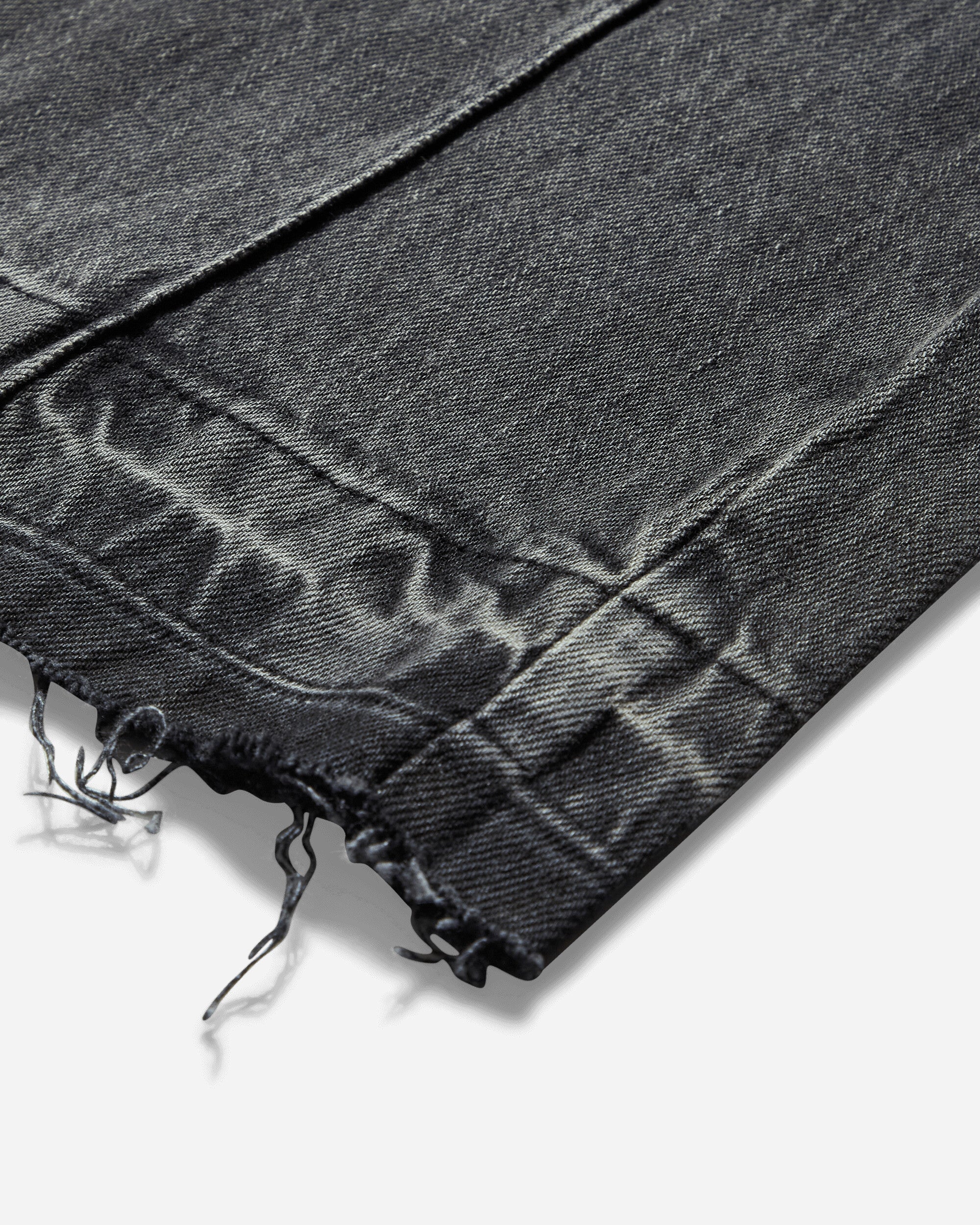 Women's Flare Denim Pants Used Sanded Black Wash - Image 4