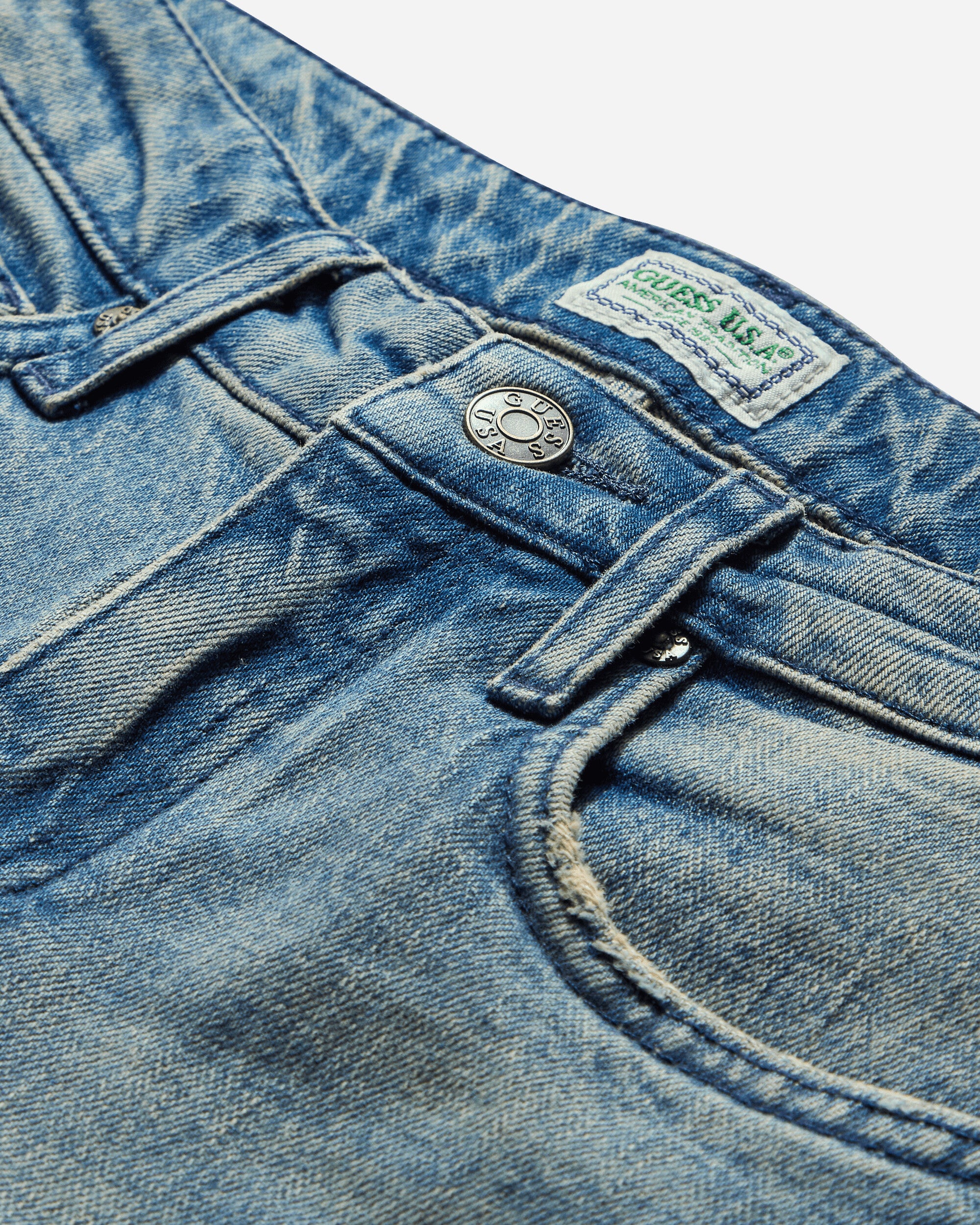 Women's Flare Denim Pants Used Indigo Wash - Image 3