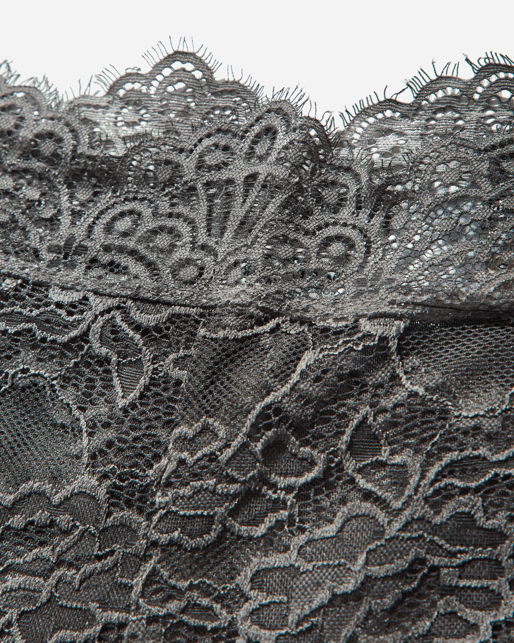 Women's Lace Biker Shorts Washed Out Black - Image 3