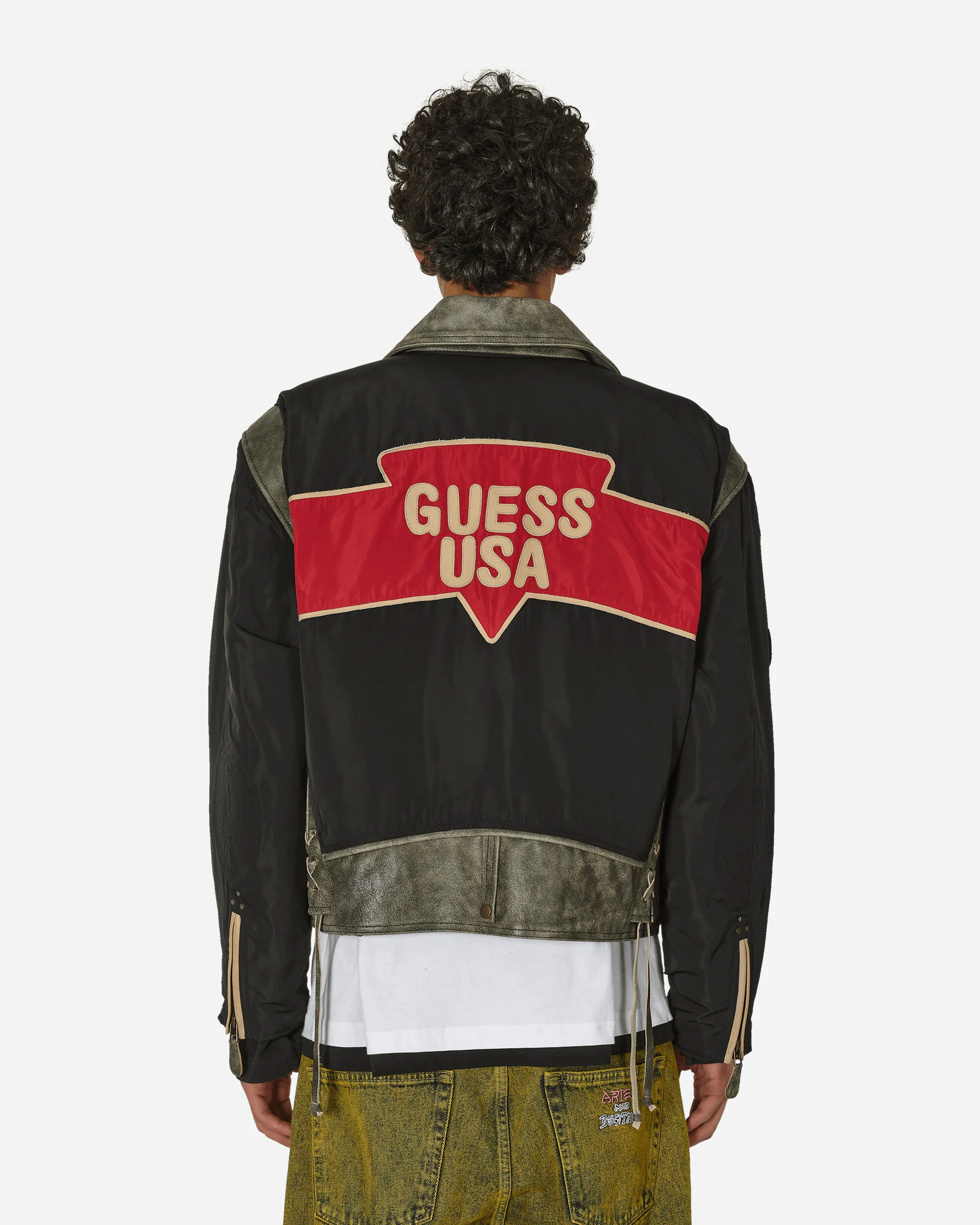 Nylon Moto Jacket Jet Black - Image 3