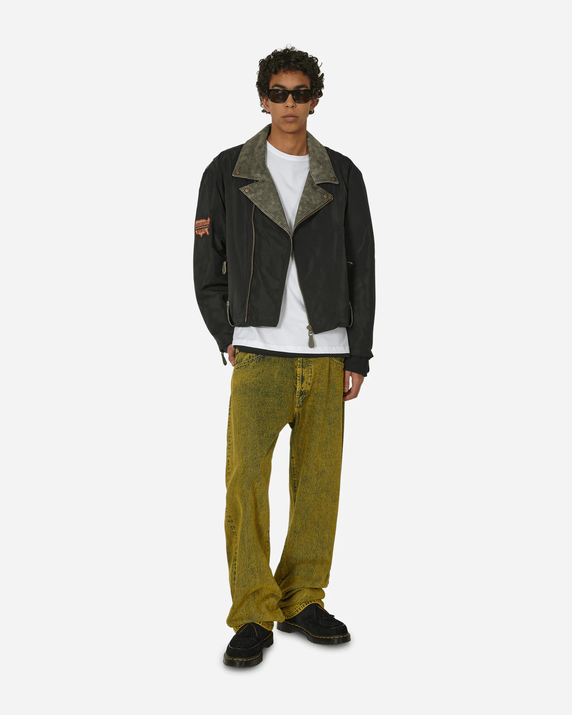 Nylon Moto Jacket Jet Black - Image 4