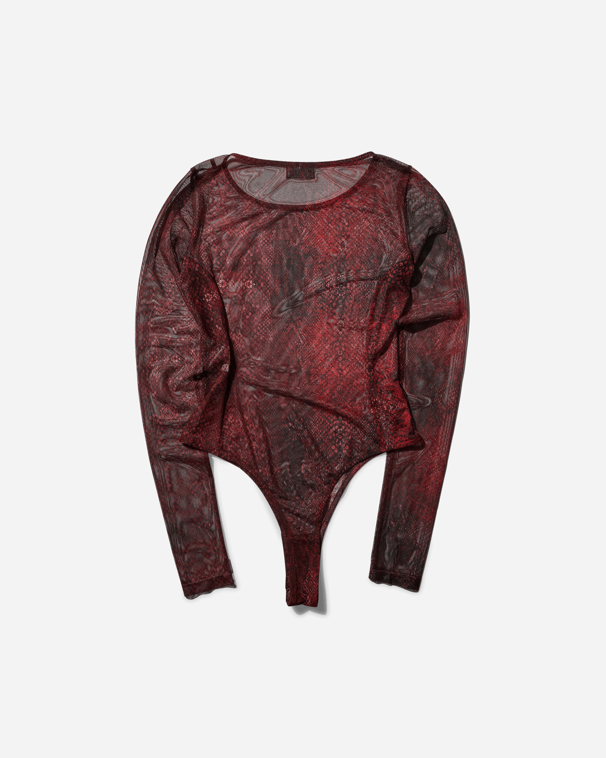 Women's Printed Mesh Bodysuit Petite - Image 2