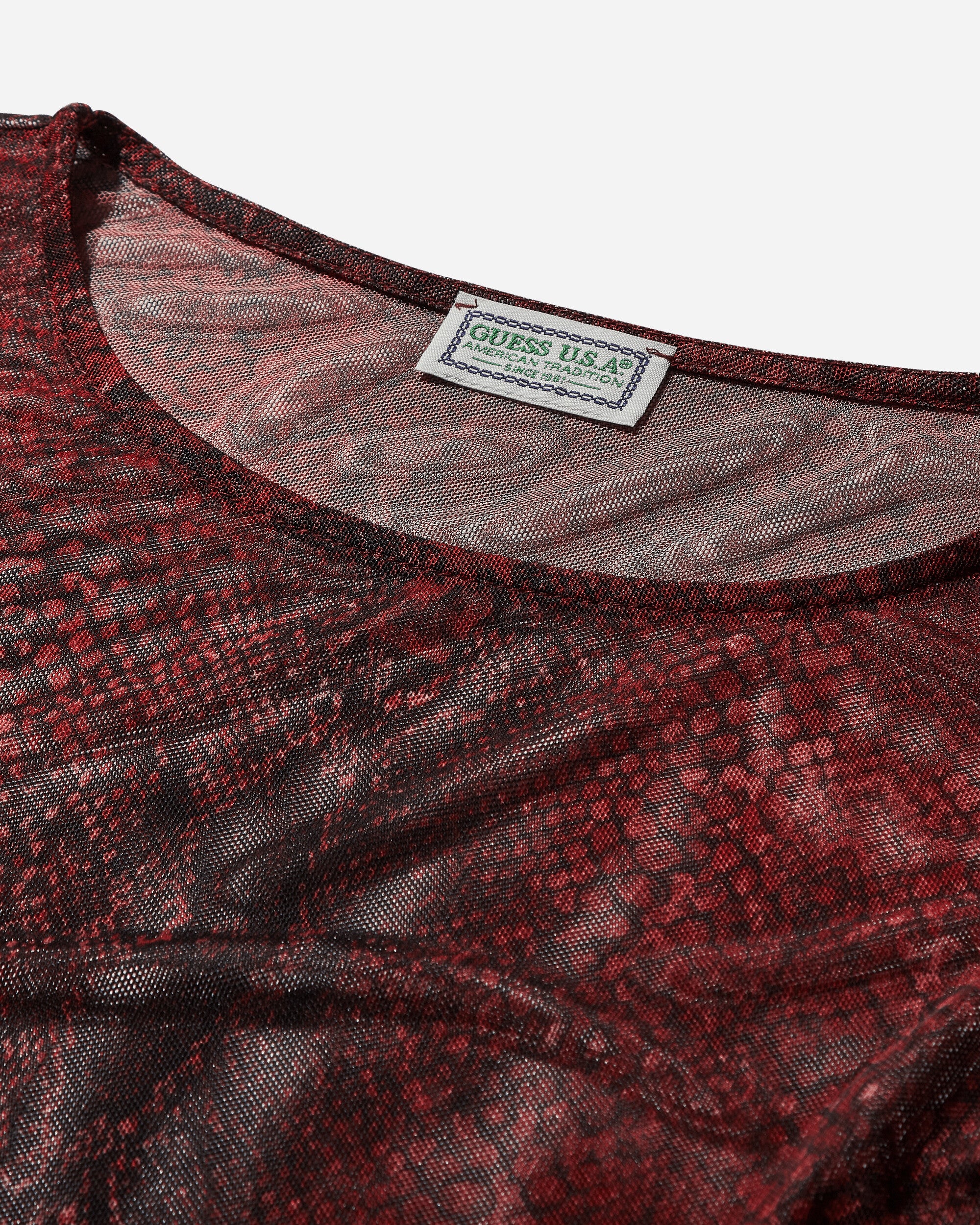 Women's Printed Mesh Bodysuit Petite - Image 3