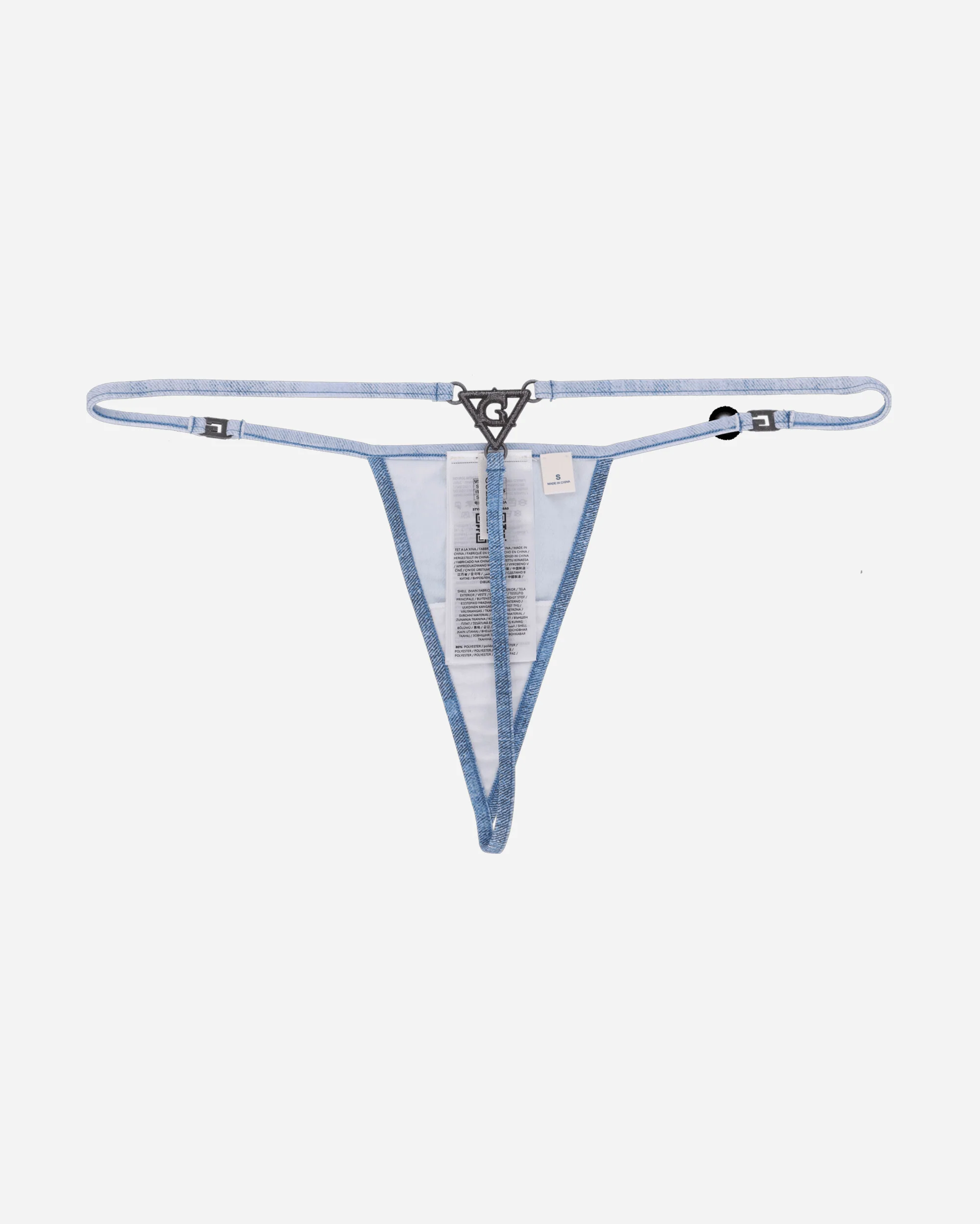 Women's Triangle Thong Denim - Image 2