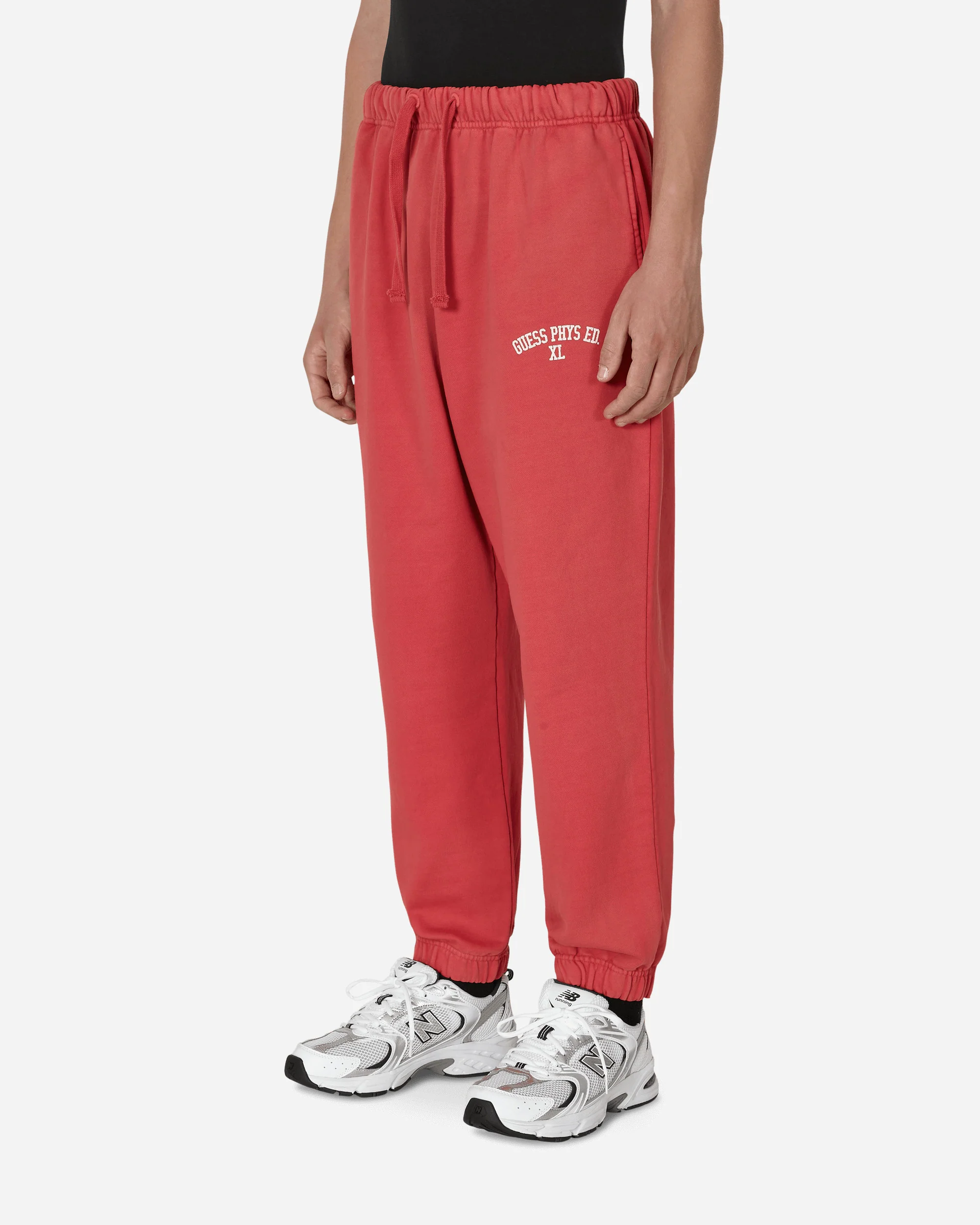 Washed Terry Sweatpants Red - Image 2