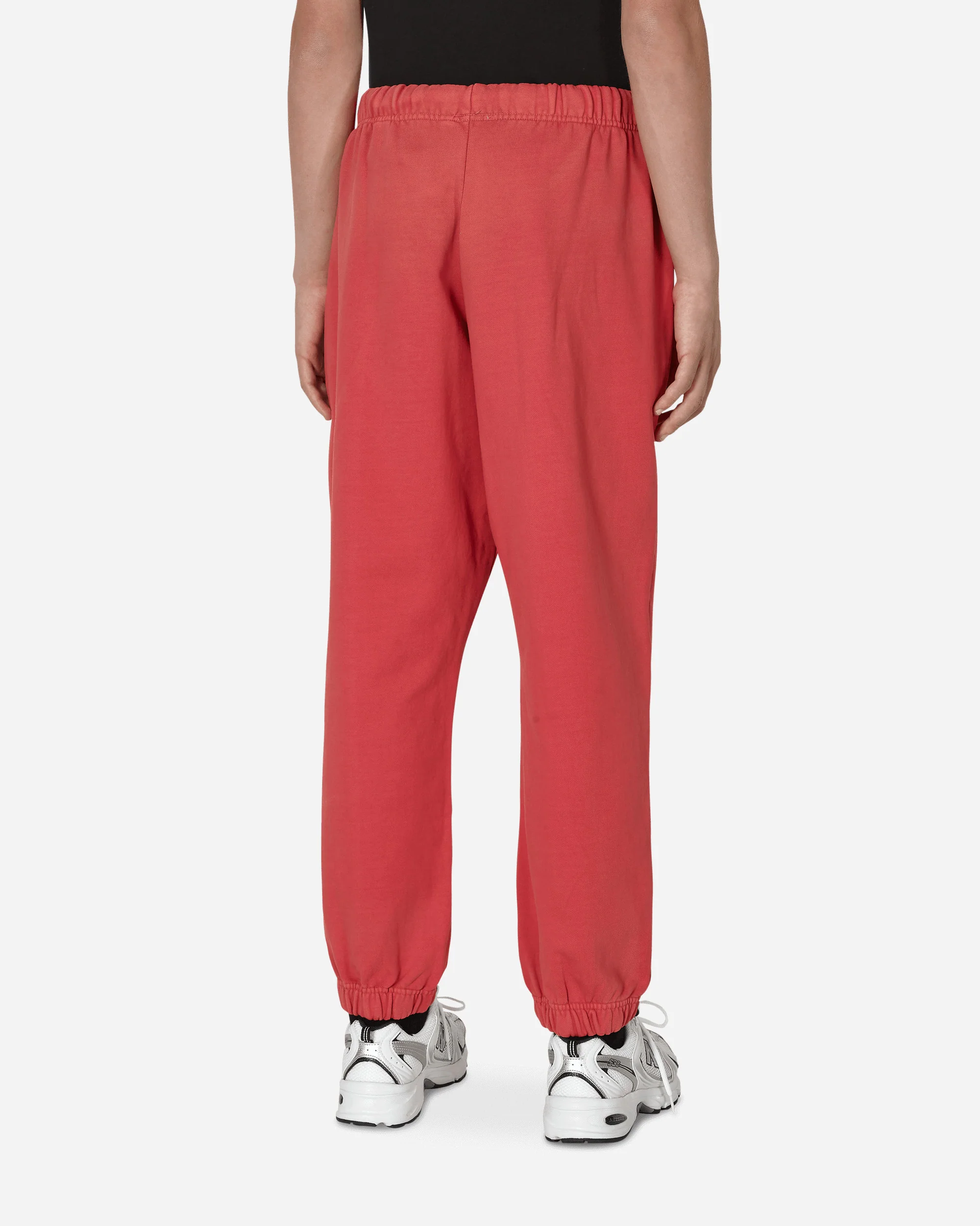 Washed Terry Sweatpants Red - Image 3