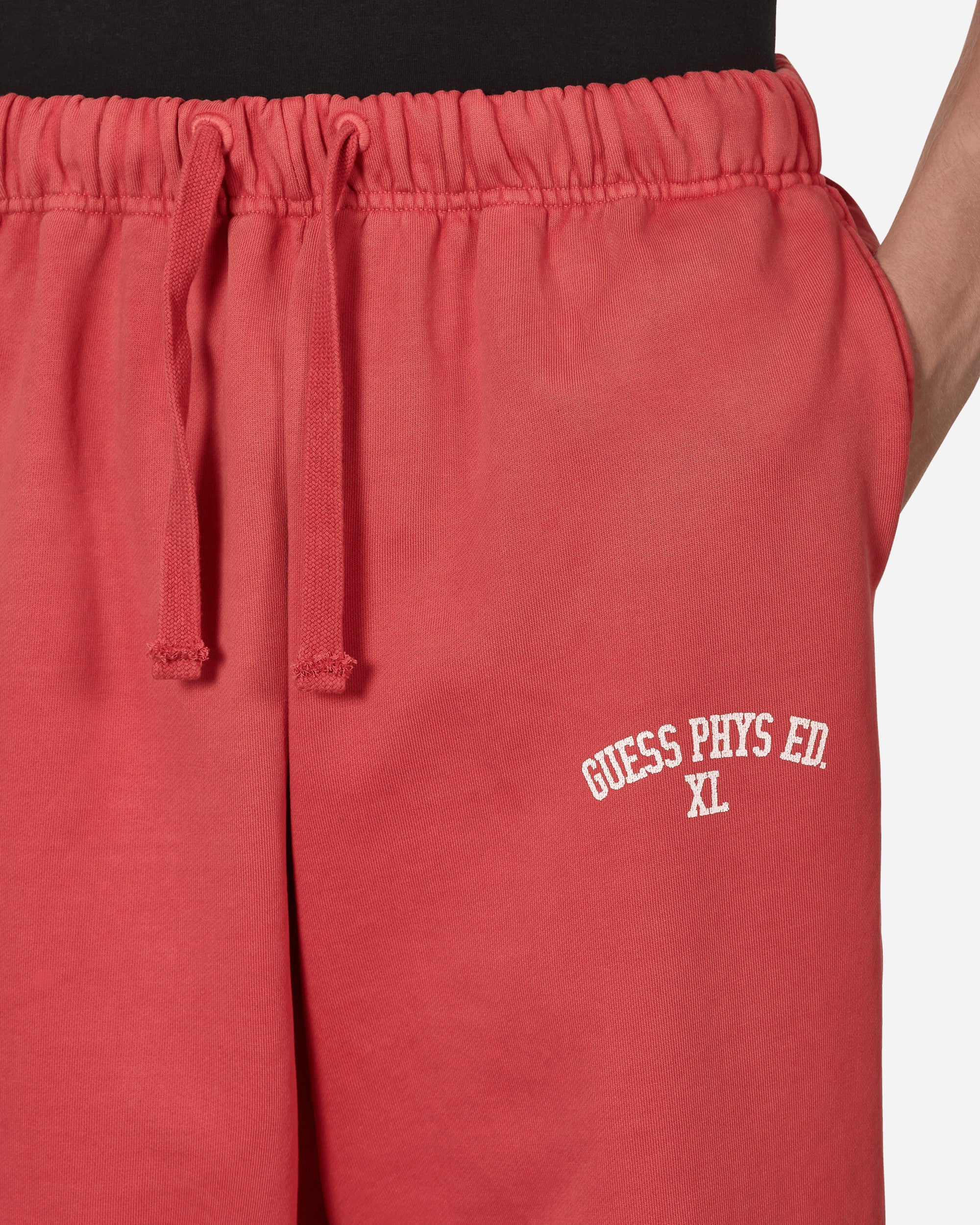 Washed Terry Sweatpants Red - Image 5