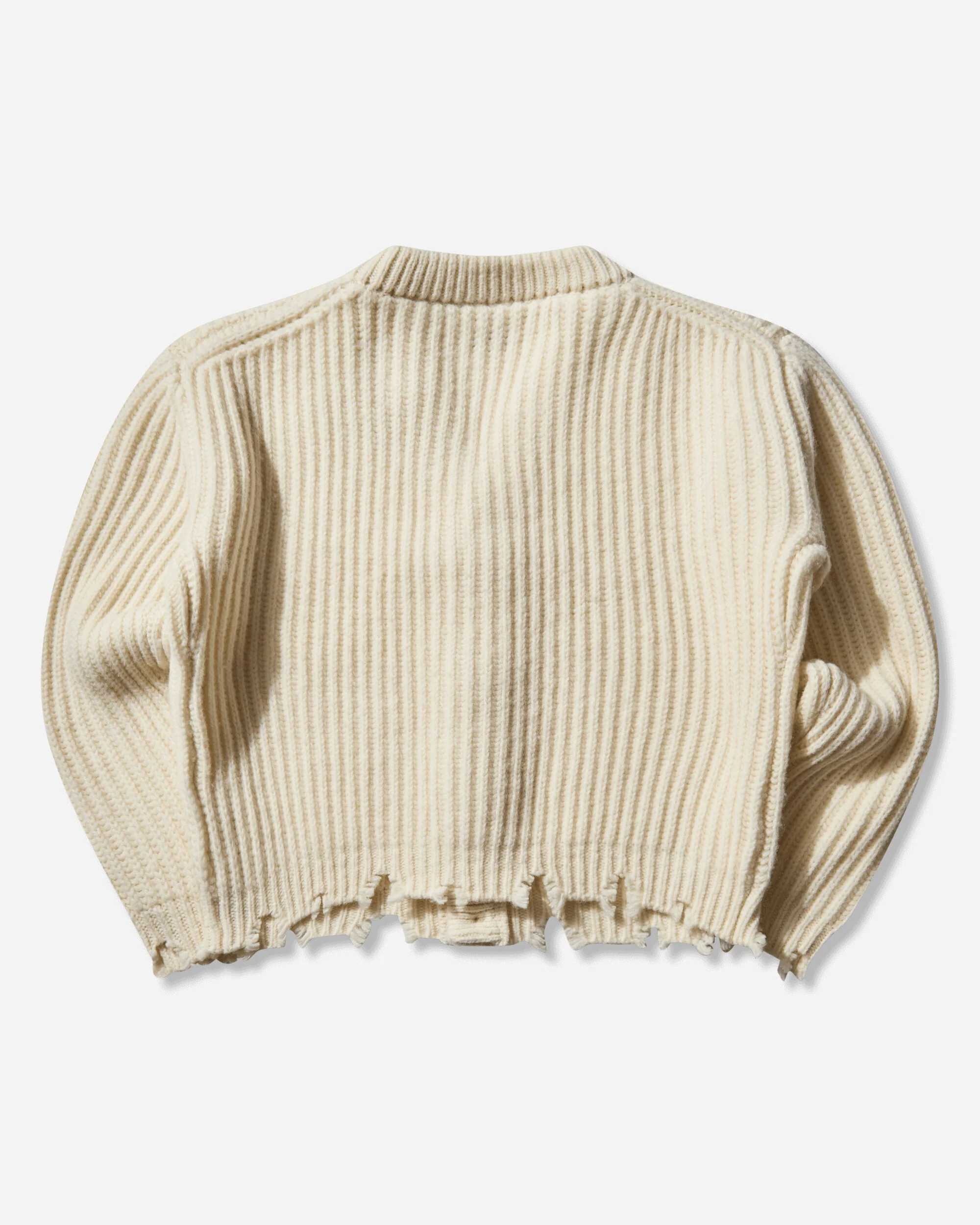 Women's Frayed Cardigan Warm Milk - Image 2