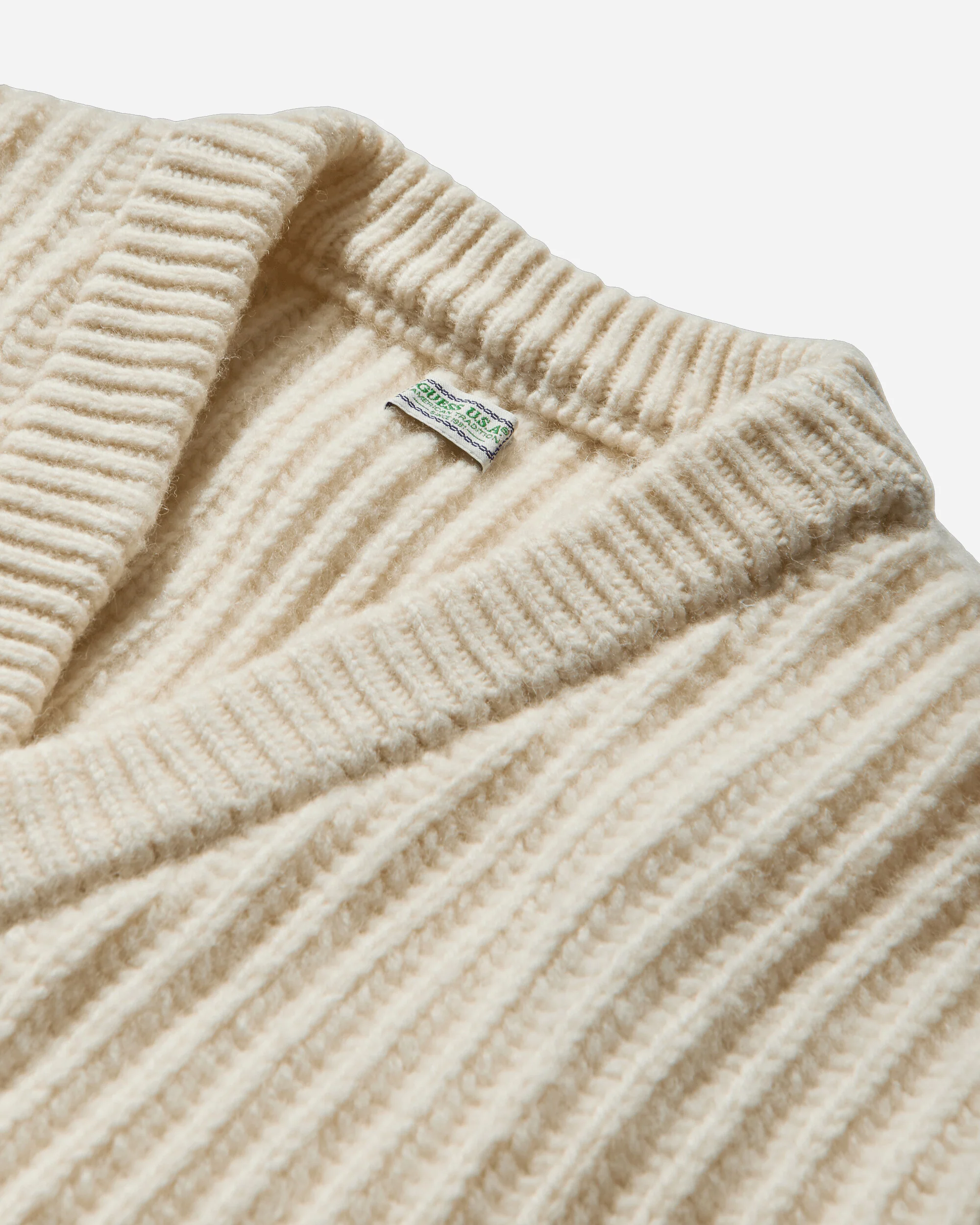 Women's Frayed Cardigan Warm Milk - Image 3