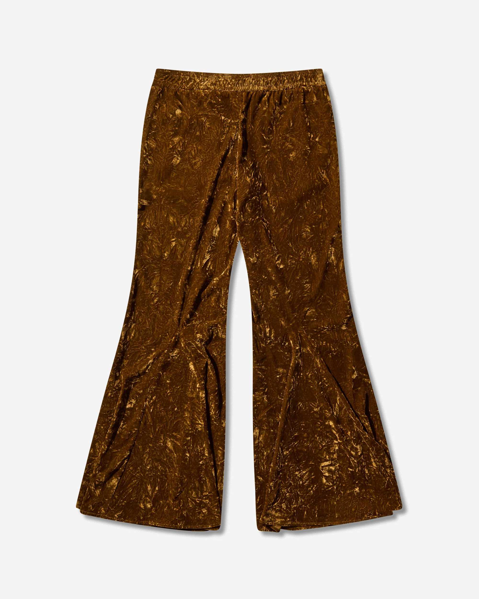 Women's Velour Flare Pants Brown Liqueur - Image 2