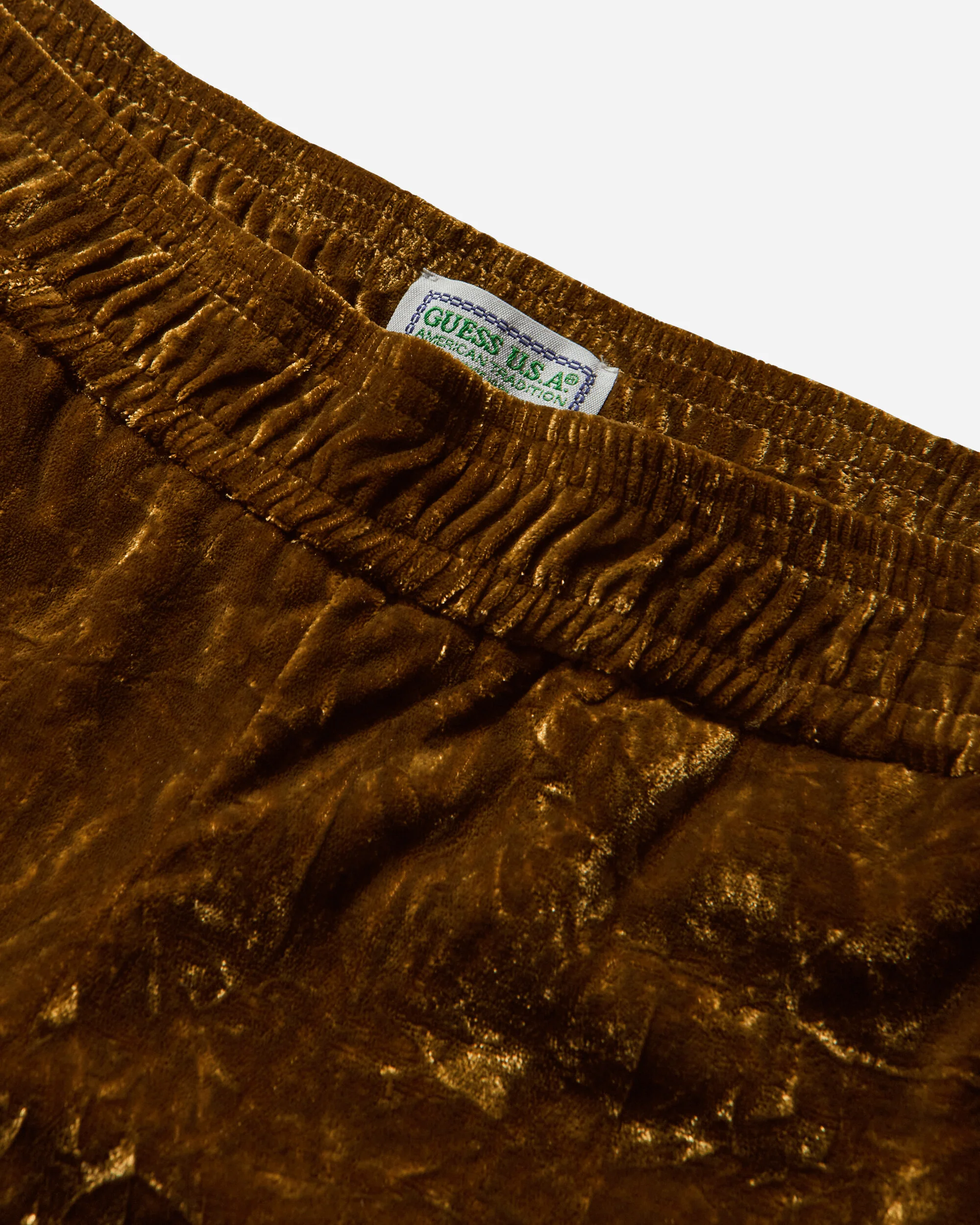 Women's Velour Flare Pants Brown Liqueur - Image 3