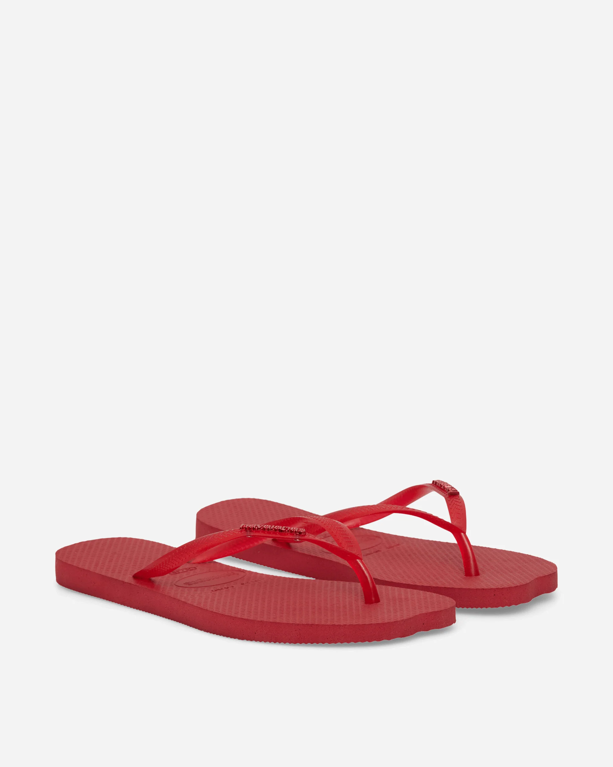Women's Slim Split Flip Flops Red - Image 2